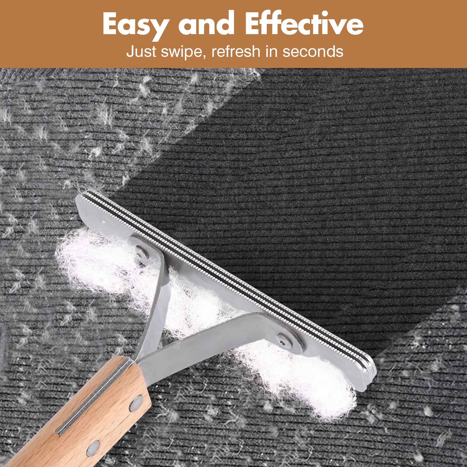 Glyvian 4Pack Pet Hair Remover Dog Cat Hair Remover Stainless Steel Lint Carpet Remover Shaver Portable Fabric Shaver For Furnit