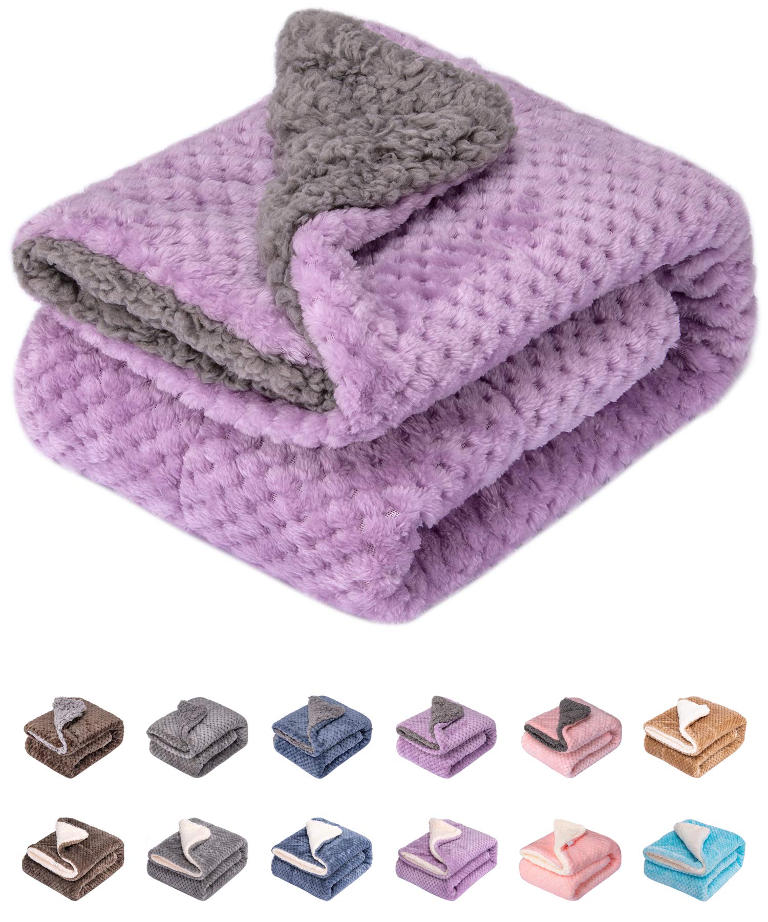 Fuzzy Pet Blanket, Warm And Soft Plush Fleece For Dog, Cat Bed, Couch, Sofa, Travel, Outdoor, Camping (32'' X 40'', Dg-Lavender)