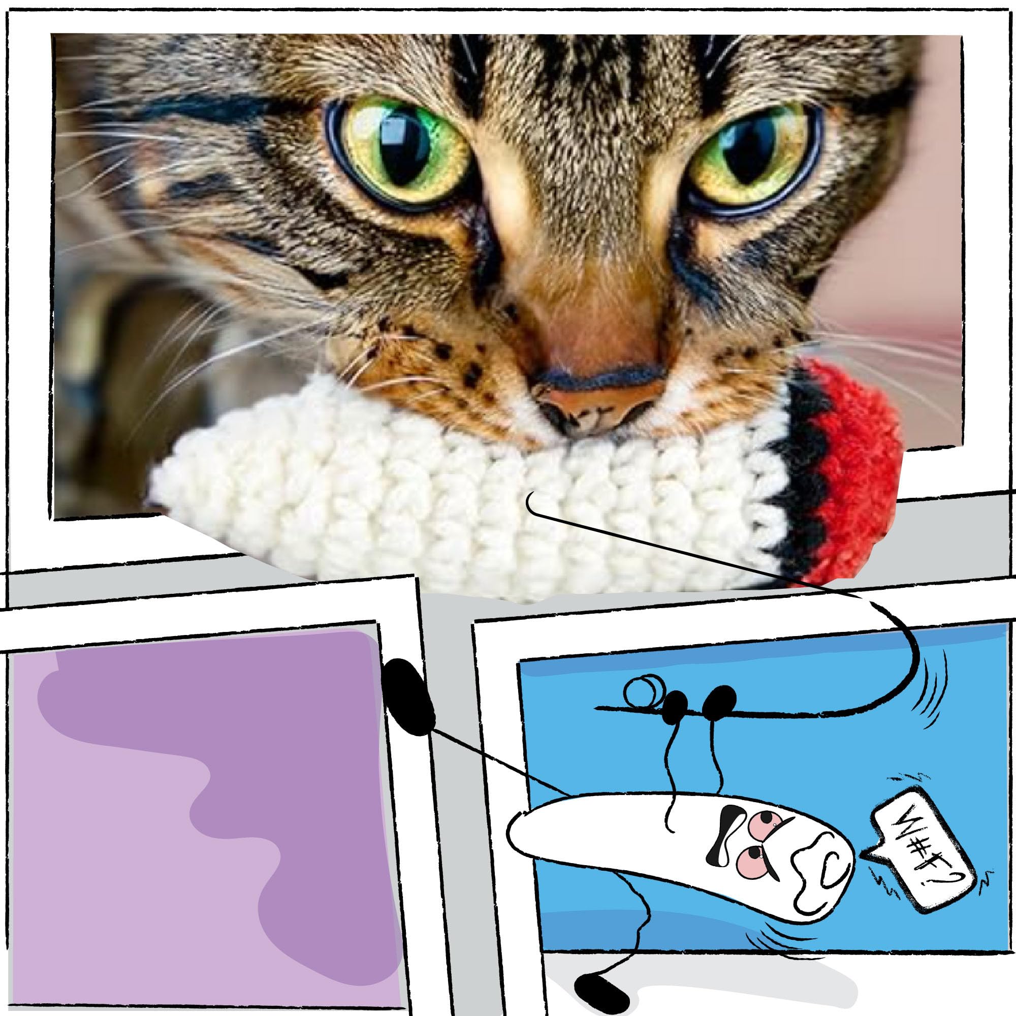 Lit Labs Catnip Doobies Toy Kittie J'S Pre-Rolled Cone Form 3 Inches Long - Handmade Crocheted - Entertain Your Cat With Hilario