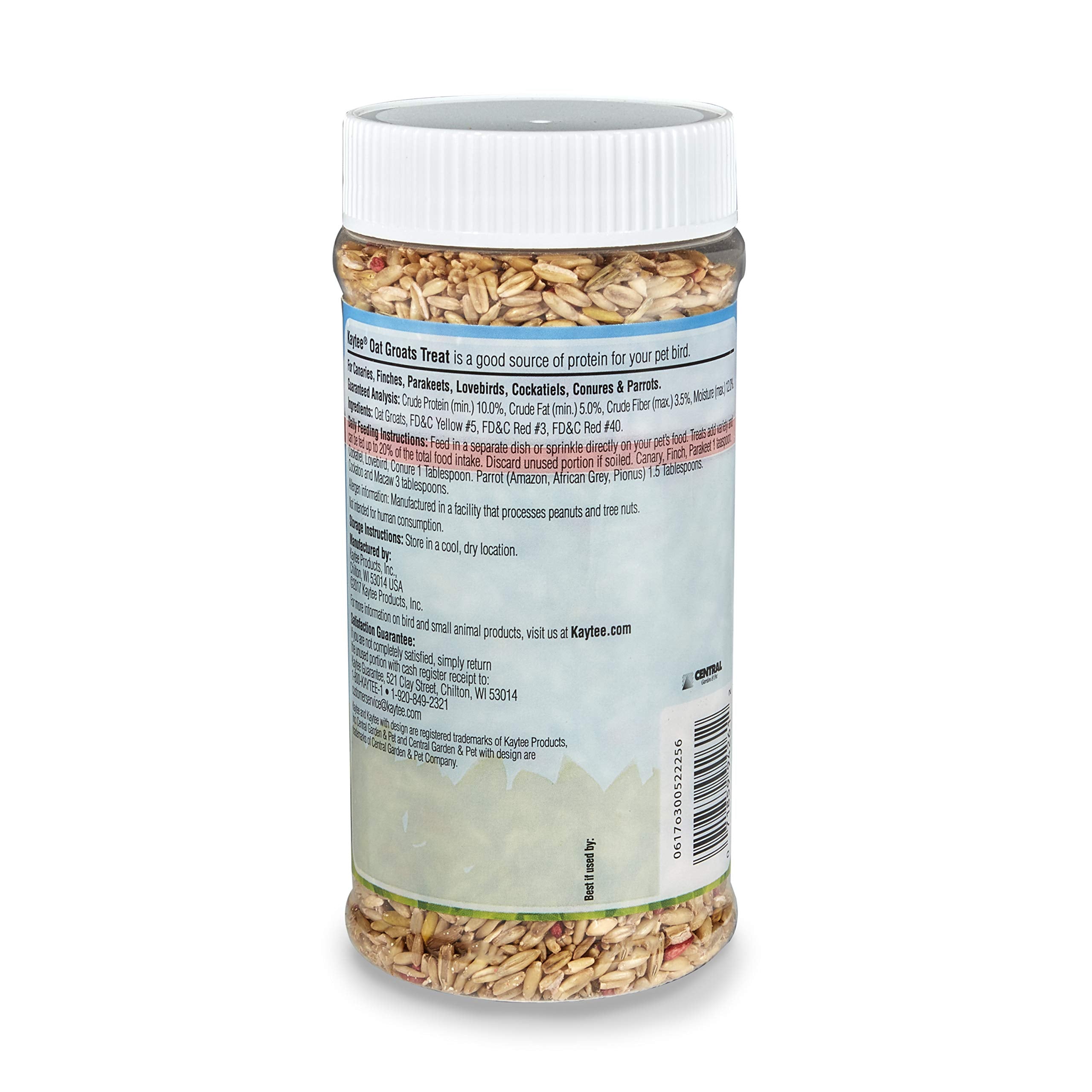 Kaytee Oat Groats Treat Jar- All Pet Birds 11 Oz