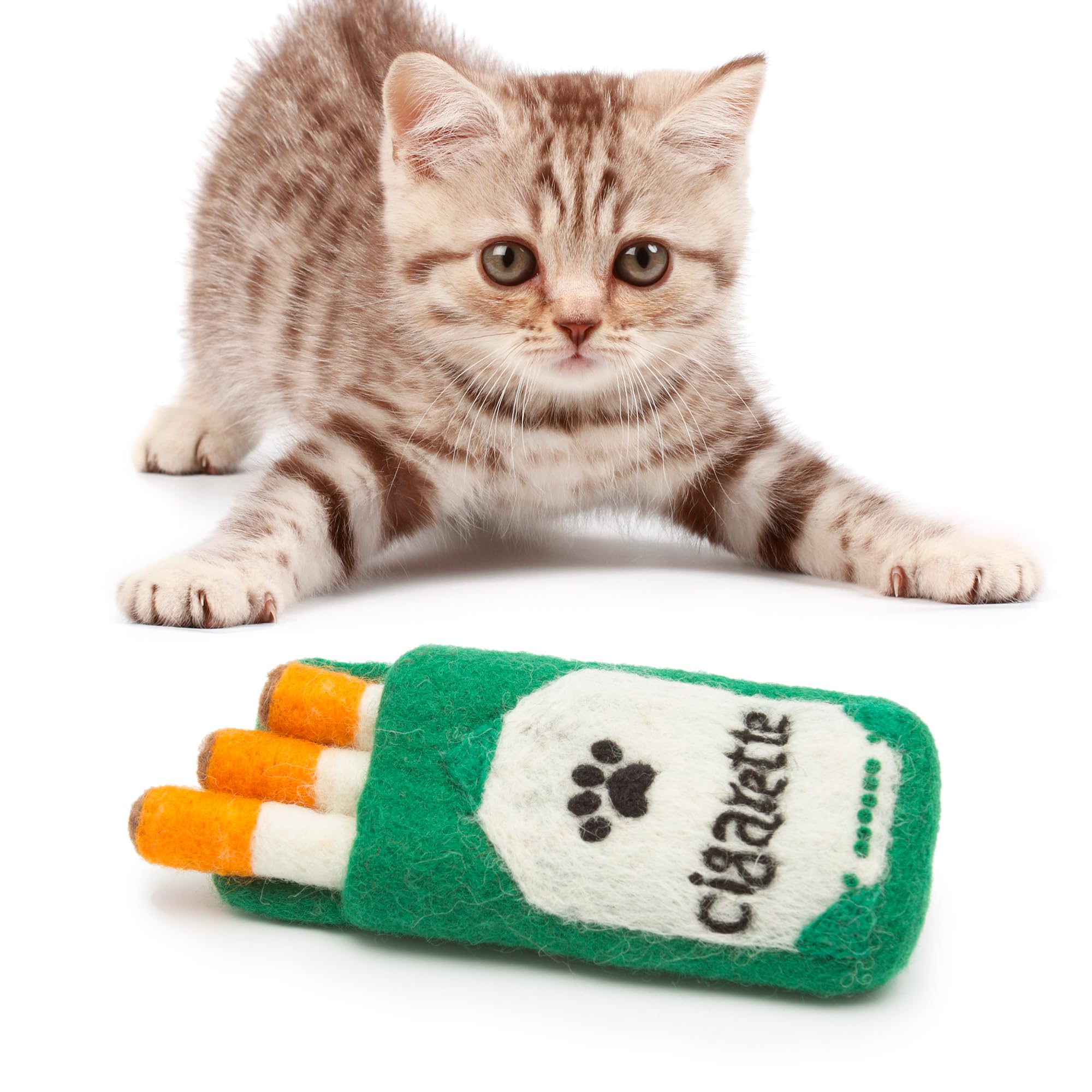 Glaciart One Wool Sushi Cat Toy Set With Catnip | Cute Cat Toy For Interaction & Boredom Relief, Encourages To Exercise, Explore