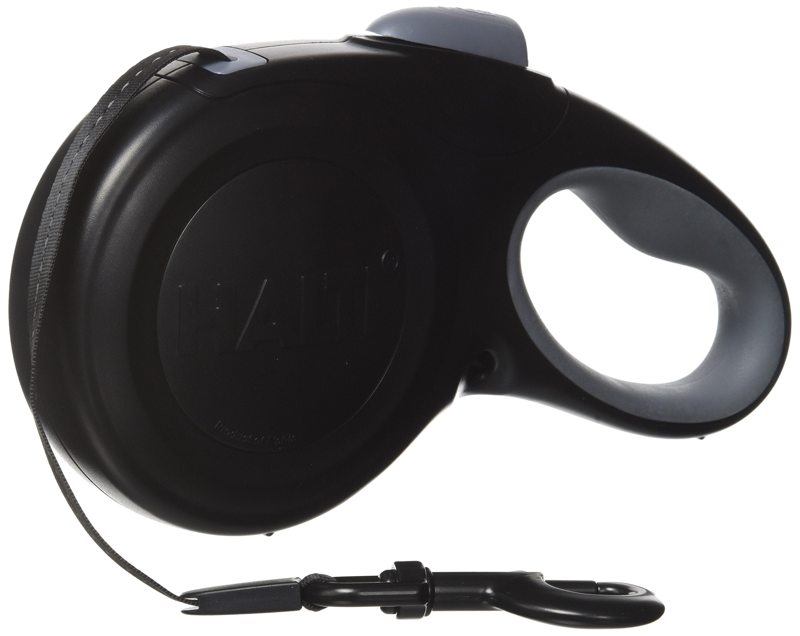Halti Retractable Leash For Dogs - Strong & Reflective Extendable Leash, Soft Gel Grip Handle, Easy To Use Brake & Lock. Suitable For Large (Size Large, Black, 3M)