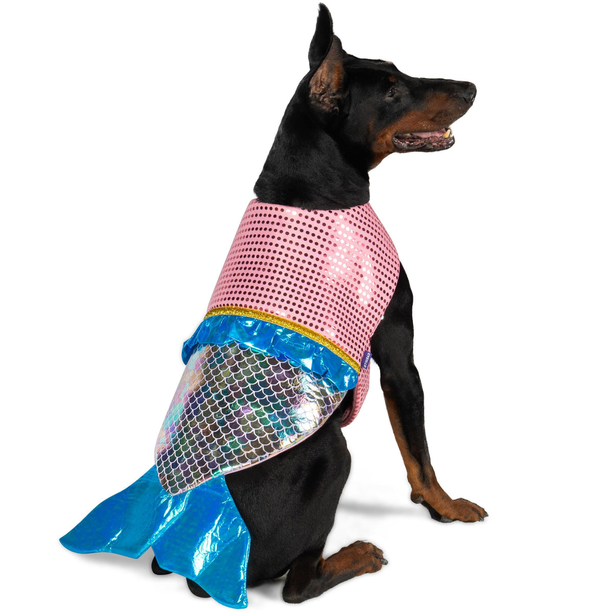 Cyeollo Dog Costumes For Large Dogs Sparkly Mermaid Cosplay Dog Clothes Dog Costme Birthday Party Outfit Dog Halloween Costumes Large Breed Size Xl