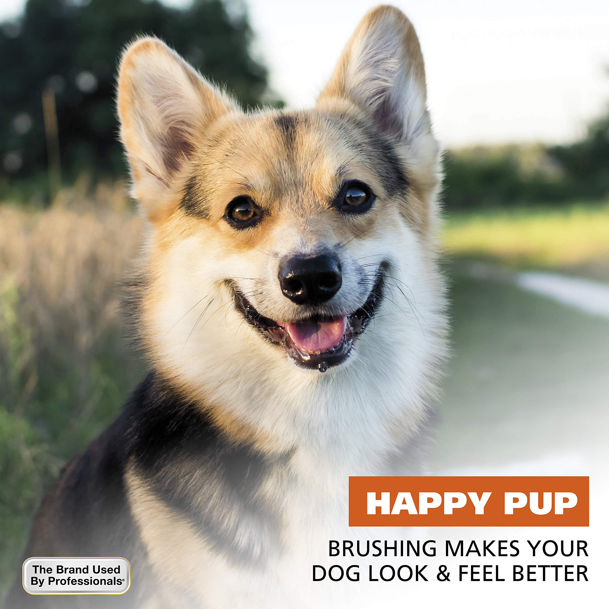 Wahl Premium Pet Double Sided Medium Pin Bristle Brush, Ergonomic Brush With Ergonomic Rubber Grips For Comfortable Brushing And Finishing Coats Of Dogs And Cats – Model 858413