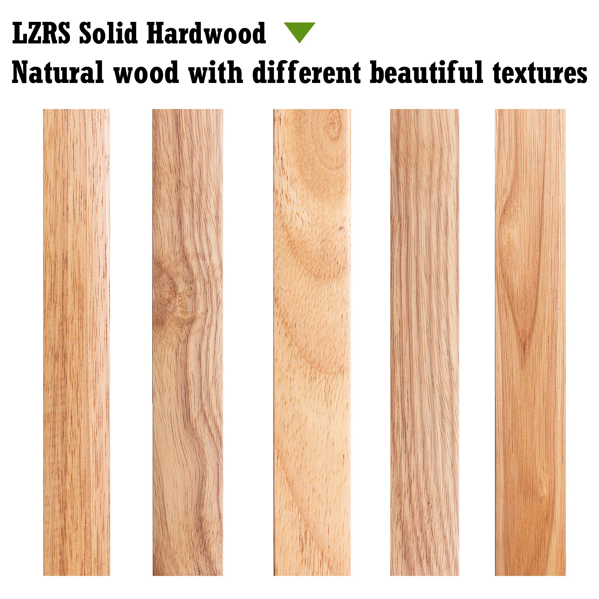 LZRS 6-Panel Extra-Wide Freestanding Wooden Dog Gate Indoor - 24   High Foldable Safety Pet Barrier for Doorways, Hallways, Kitc