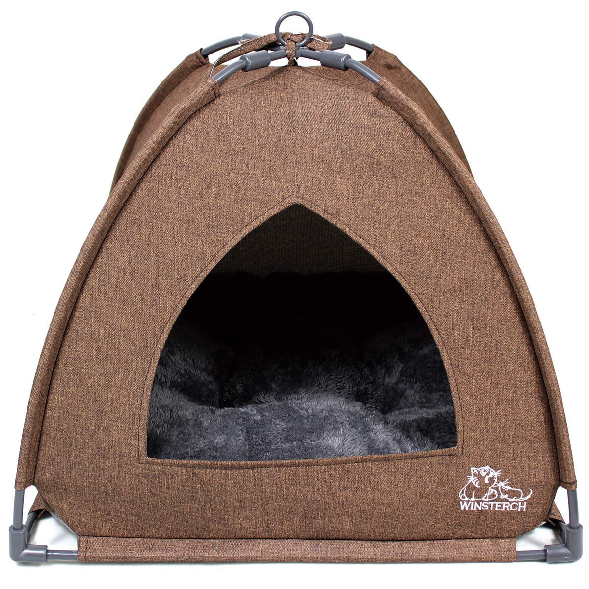 Winsterch Washable Cat Bed Cave For Indoor Cats Clerance,Pet Tent Cave Bed For Cats,Small Dogs, Puppy, Kitty, Kitten Bed,Cat Hou