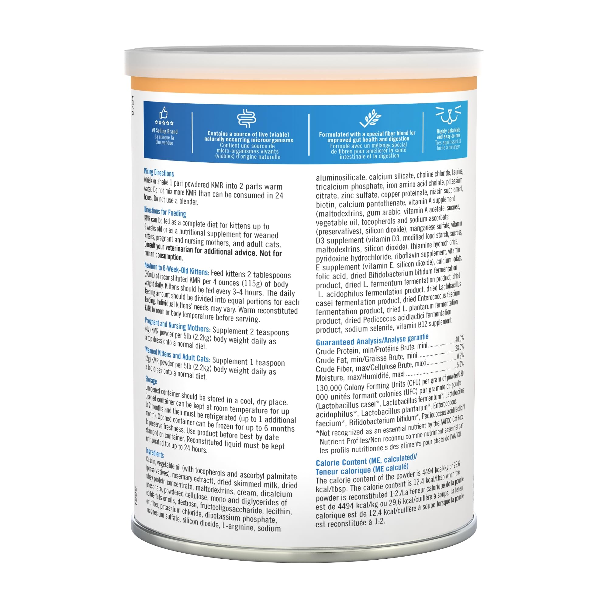 Pet-Ag Kmr Kitten Milk Replacer Powder - 12 Oz - Powdered Kitten Formula With Prebiotics  Probiotics & Vitamins For Kittens Newborn To Six Weeks Old - Easy To Digest -Like New