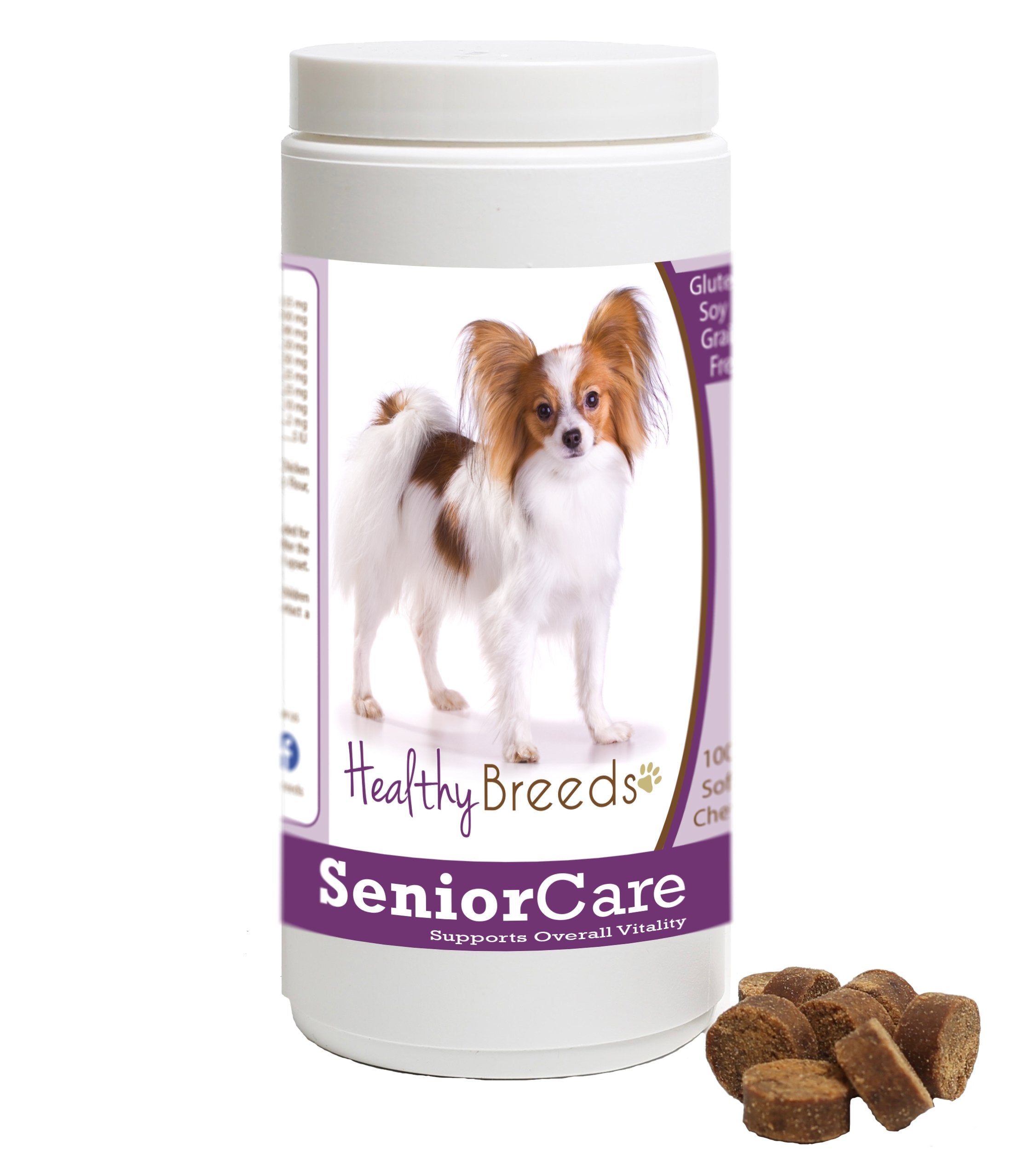 Healthy Breeds Papillon Senior Dog Care Soft Chews 100 Count