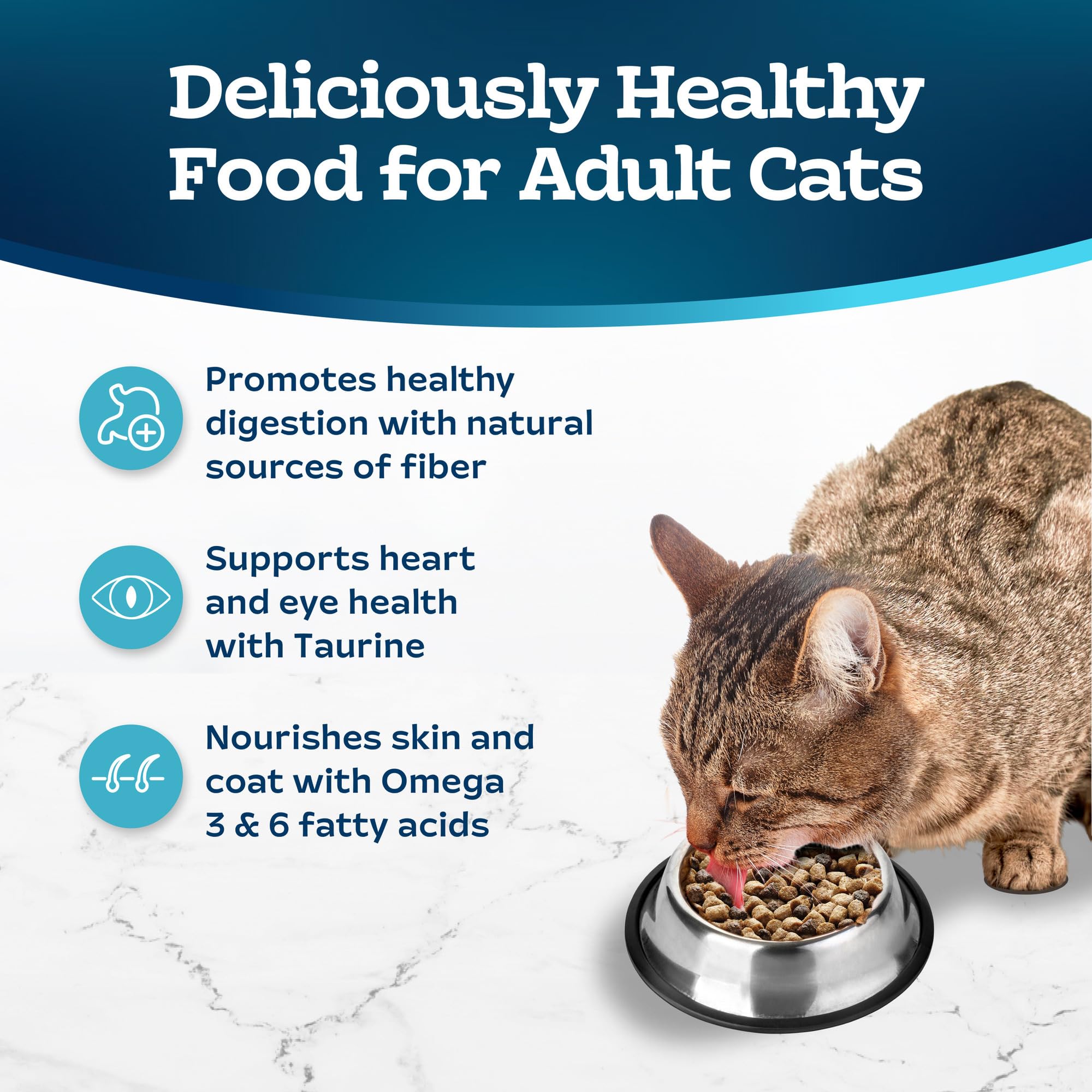 Blue Buffalo Tastefuls Natural Adult Multi-Cat Dry Food, Chicken and Turkey Recipe, 15-lb. Bag