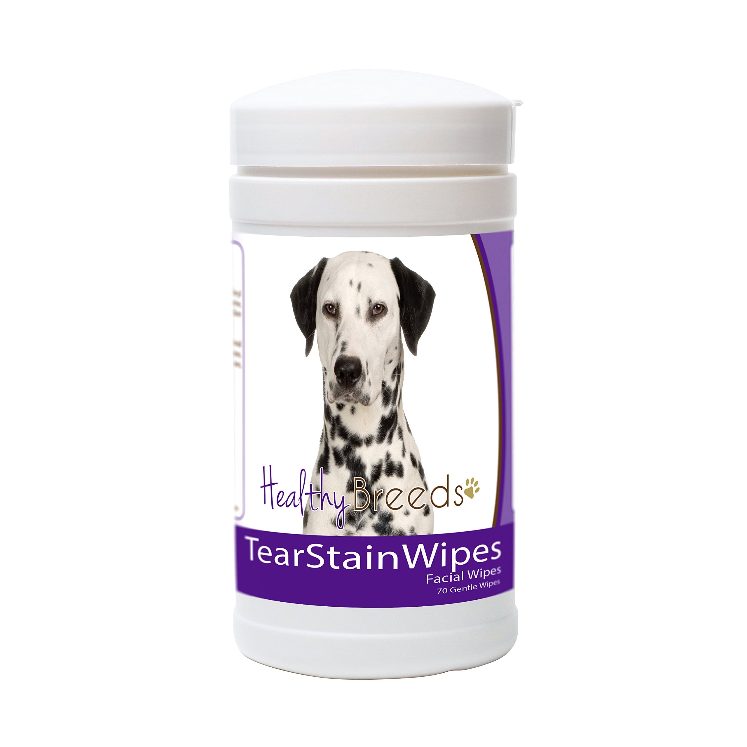 Healthy Breeds Dalmatian Tear Stain Wipes 70 Count