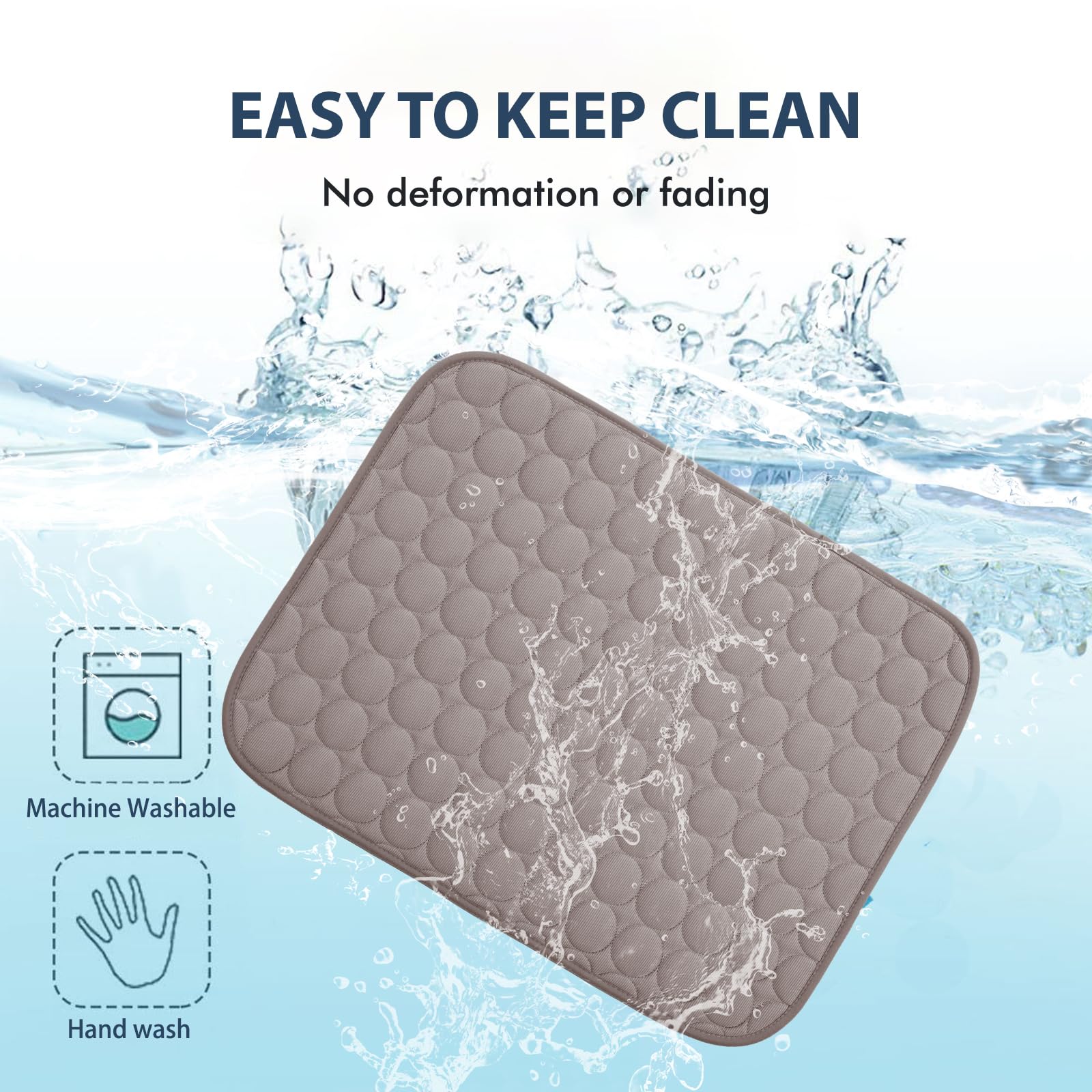 Microcosmos Summer Cooling Mat & Sleeping Pad- Water Absorption Top, Ez Clean, Easy Carry, Materials Safe. Keep Cooling For Pets