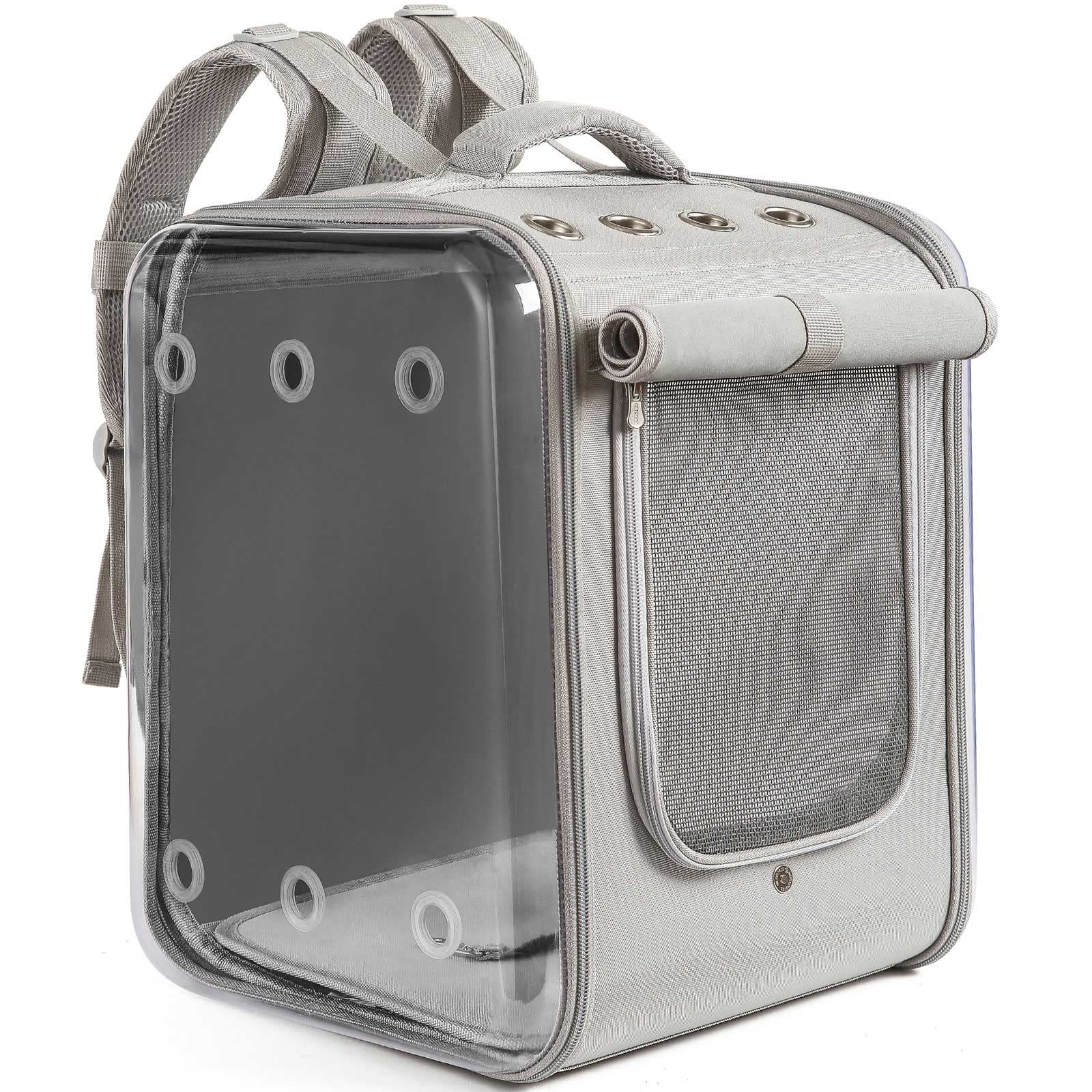 Petseek Cat Backpack Carrier Large Pet Backpack Carrier, 17lbs Load-Bearing Ventilated Design Dog Backpack Carrier for Small Dog