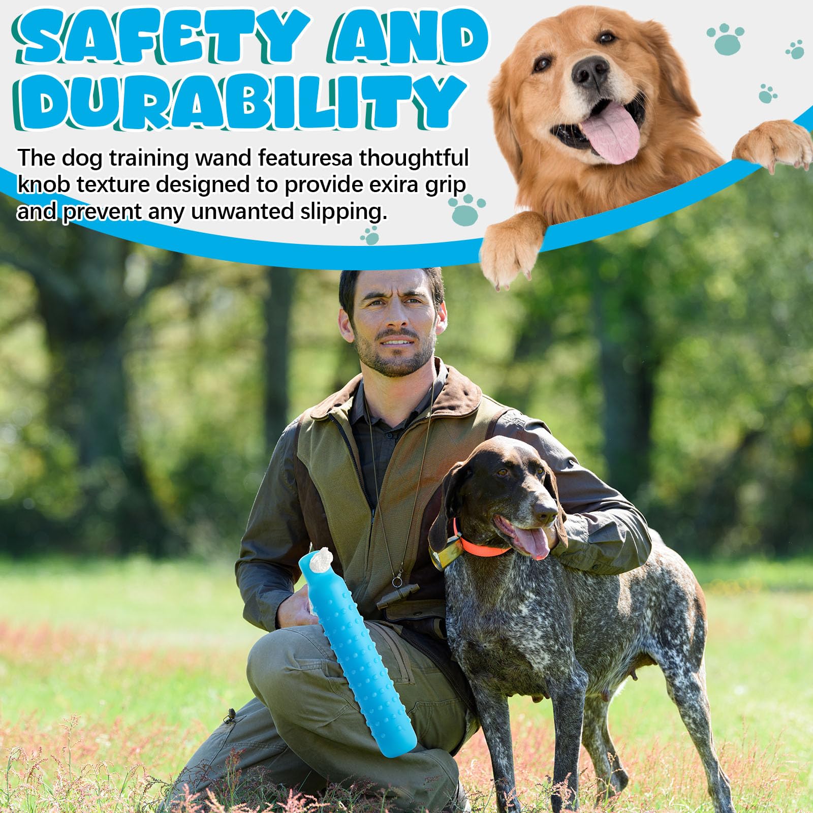 Blueweenly 4 Pcs Dog Float Bumper Toy Training Bumper, 11 x 2 Inch Puppy Retriever Dummy Lightweight for Float on The Water Pool