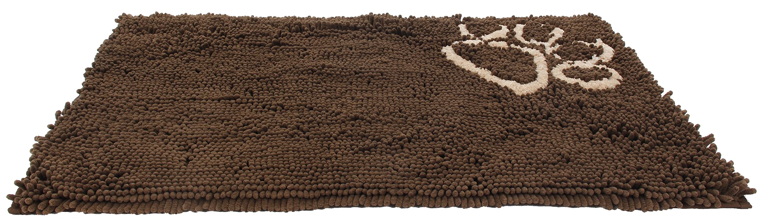Pet Life Fuzzy Quick-Drying Anti-Skid and Machine Washable Dog Mat, Dark Brown