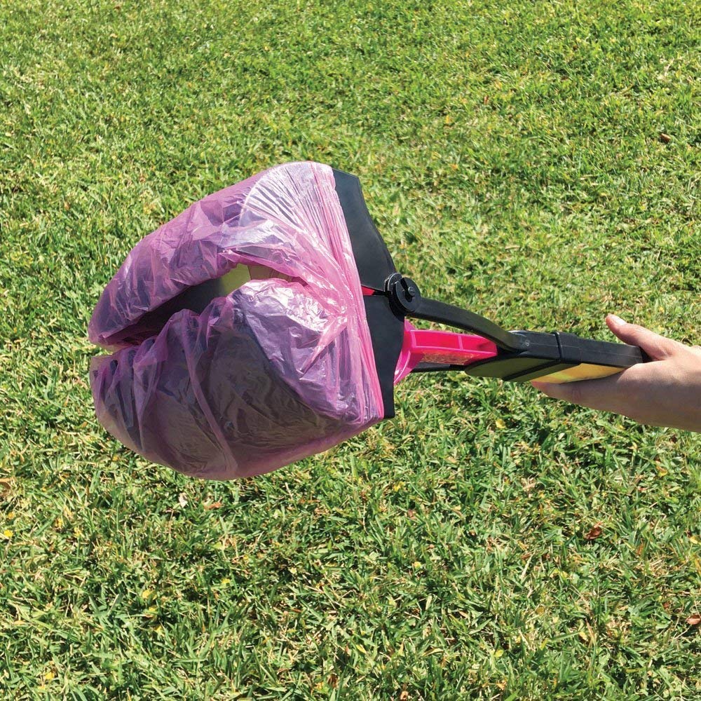 Bodhi Dog Pooper Scooper Set - 24" Plastic Waste Management, 4 Piece, Blue, Includes Poop Bags & Holder for All Pet Sizes