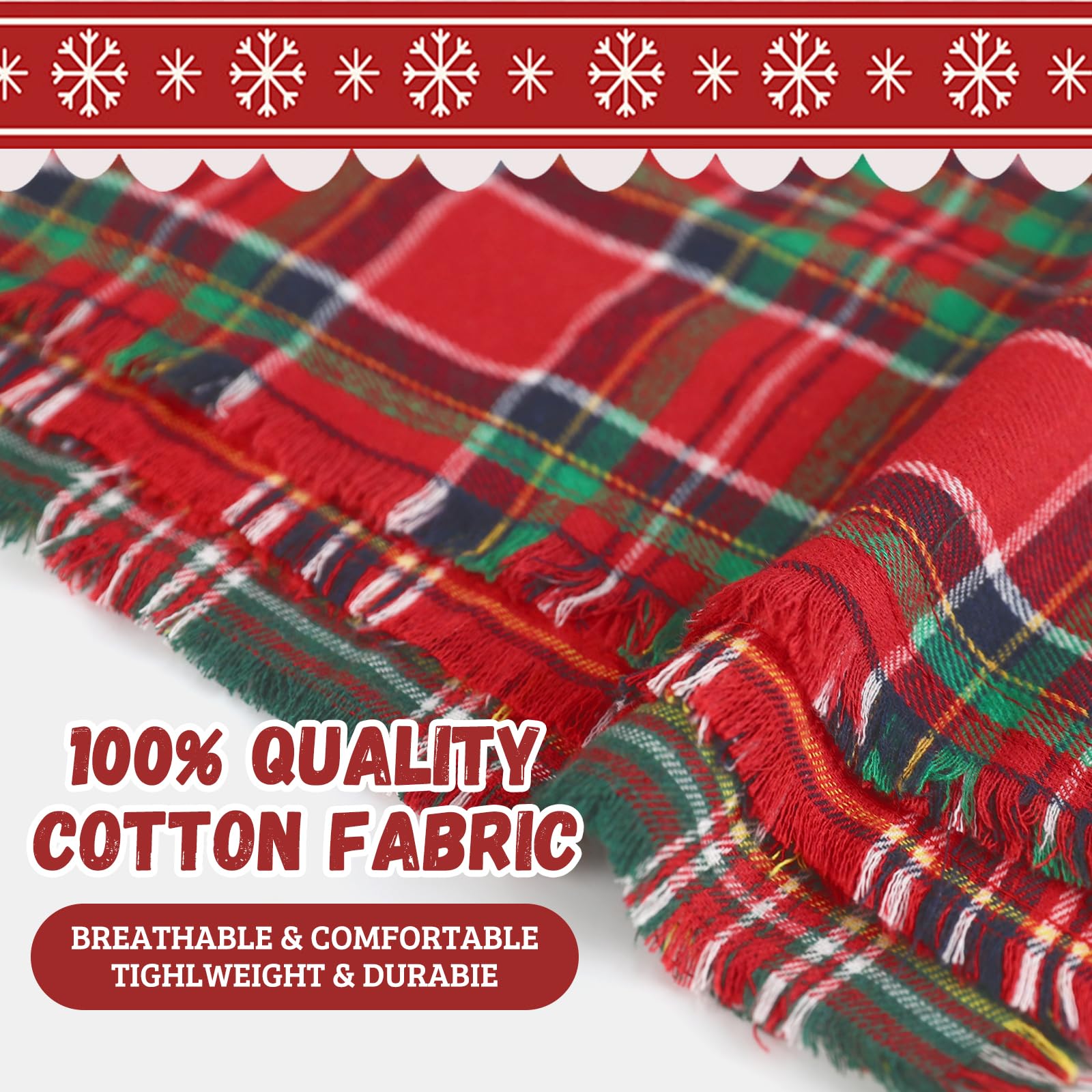 3 Pack Christmas Dog Bandanas With Tassels Edges Red Green Plaid Dog Christmas Bandana Scarf Bib Classic Triangle For Dogs Holid