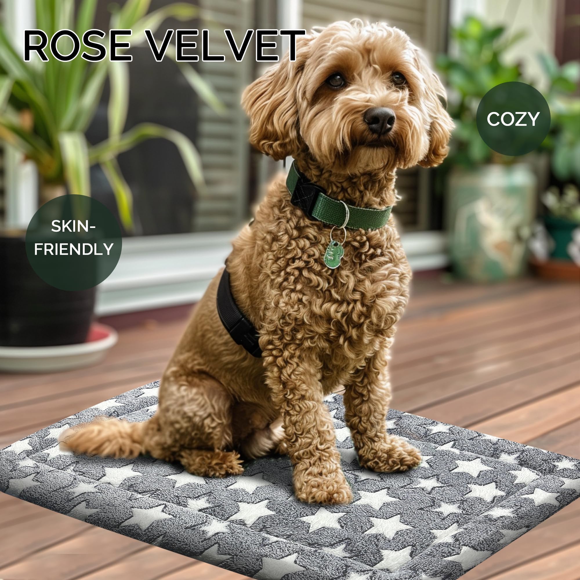 Dog Bed Mat - Dog Crate Pad - Reversible Dog Mat For Pet Comfort - Soft Bed Crate Pads With Dual-Sided Design For All Seasons -