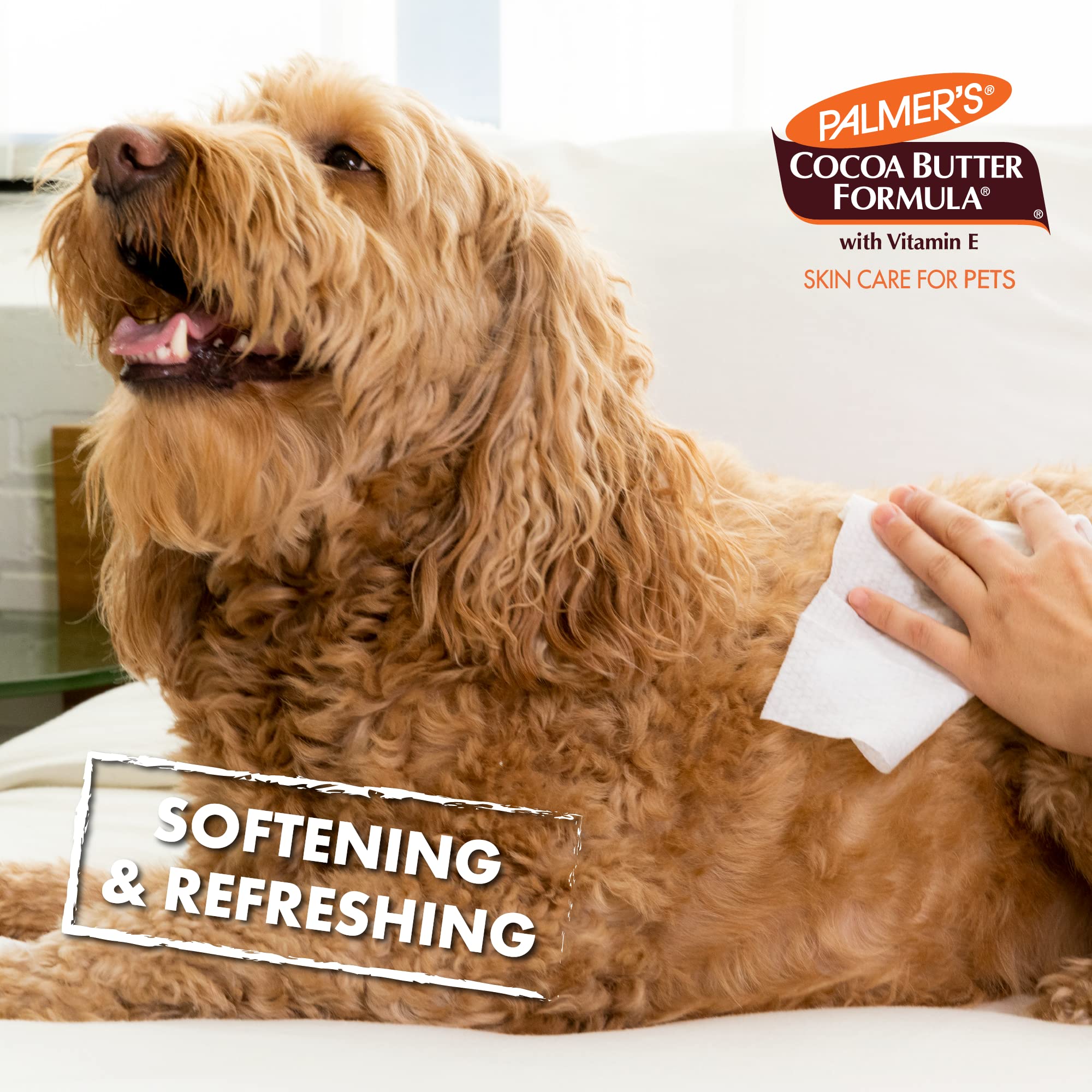 Palmer'S For Pets Coconut Oil Gentle Refreshing Wipes For Puppies, 100 Ct - 3 Pack | Palmers Coconut Oil Puppy Wipes - Gentle Pet Grooming Wipes For Dogs With Coconut Oil