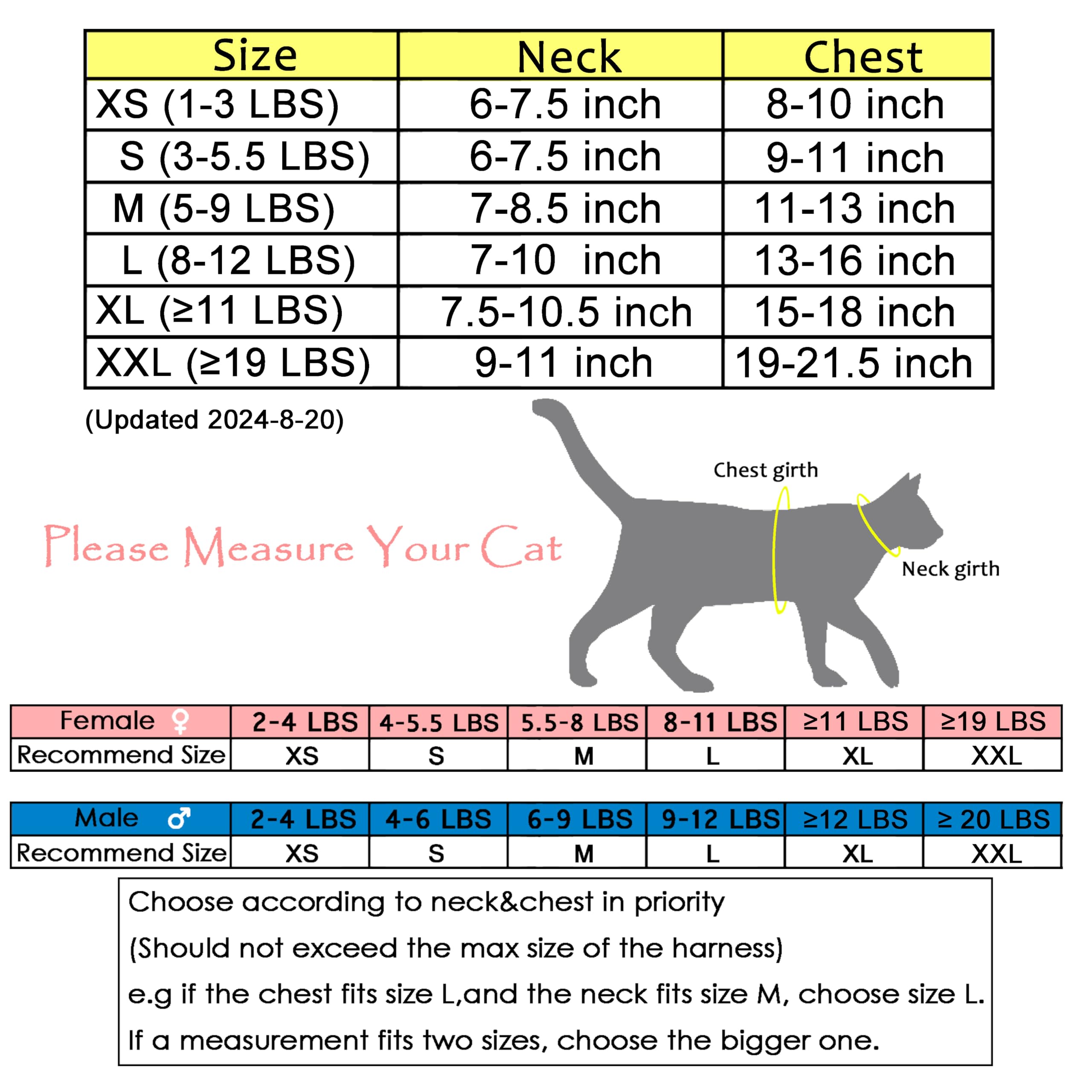 Cat Harness And Leash For Walking Escape Proof Breathable Mesh Fabric, Solid Blue, Large, Adjustable Cat Walking Jackets, Padded