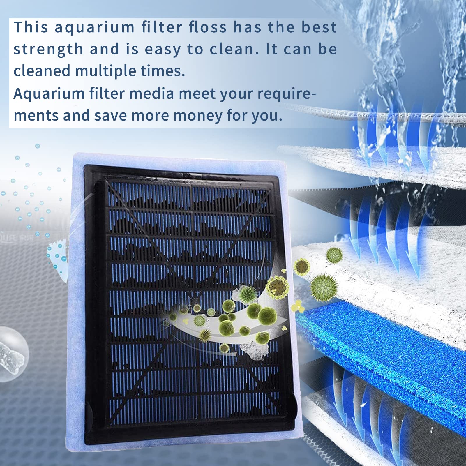 10-20 Gallon Aquarium Filters Ez-Change #2 Filter Cartridge Fit Aquarium Filter Cartridge 10 To 20 Power, For Healthier Fish (8