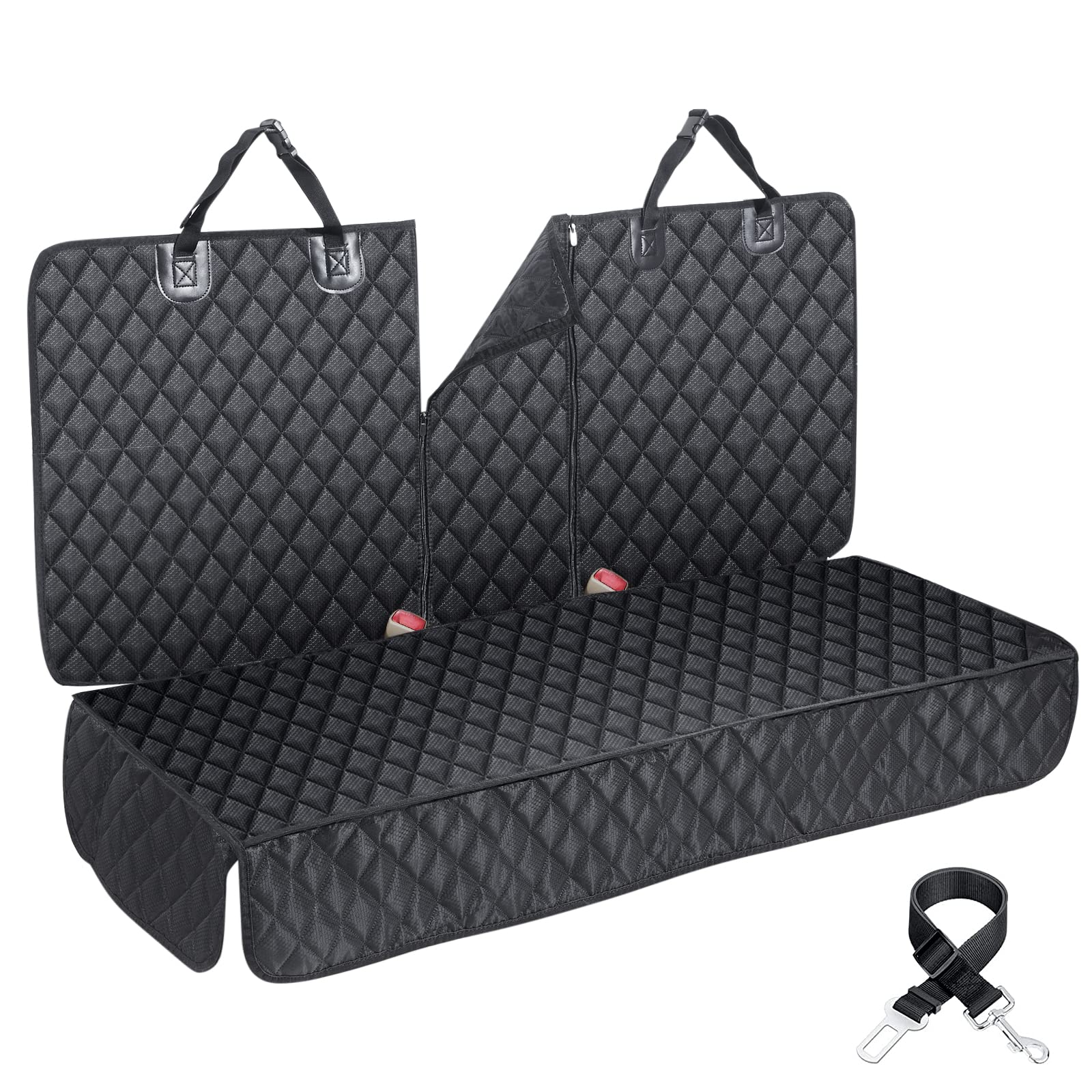 ANOSOSPEcIAL Dog car Seat cover for Back Seat cover for Kids ISOFIX car Seat Protector for Dogs Nonslip Water Proof Durable Univ