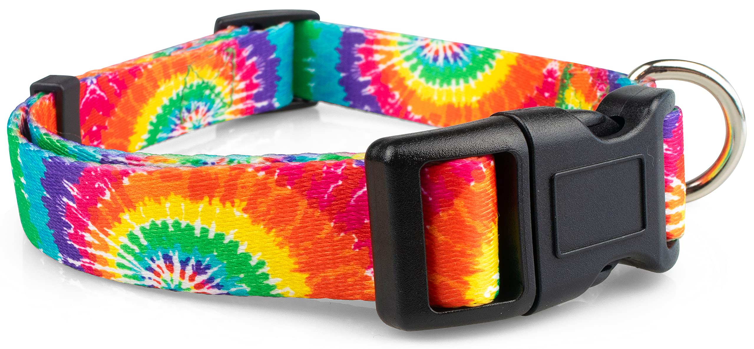 Limeloot Tie Dye Dog Collar For Female And Male Dogs, Large