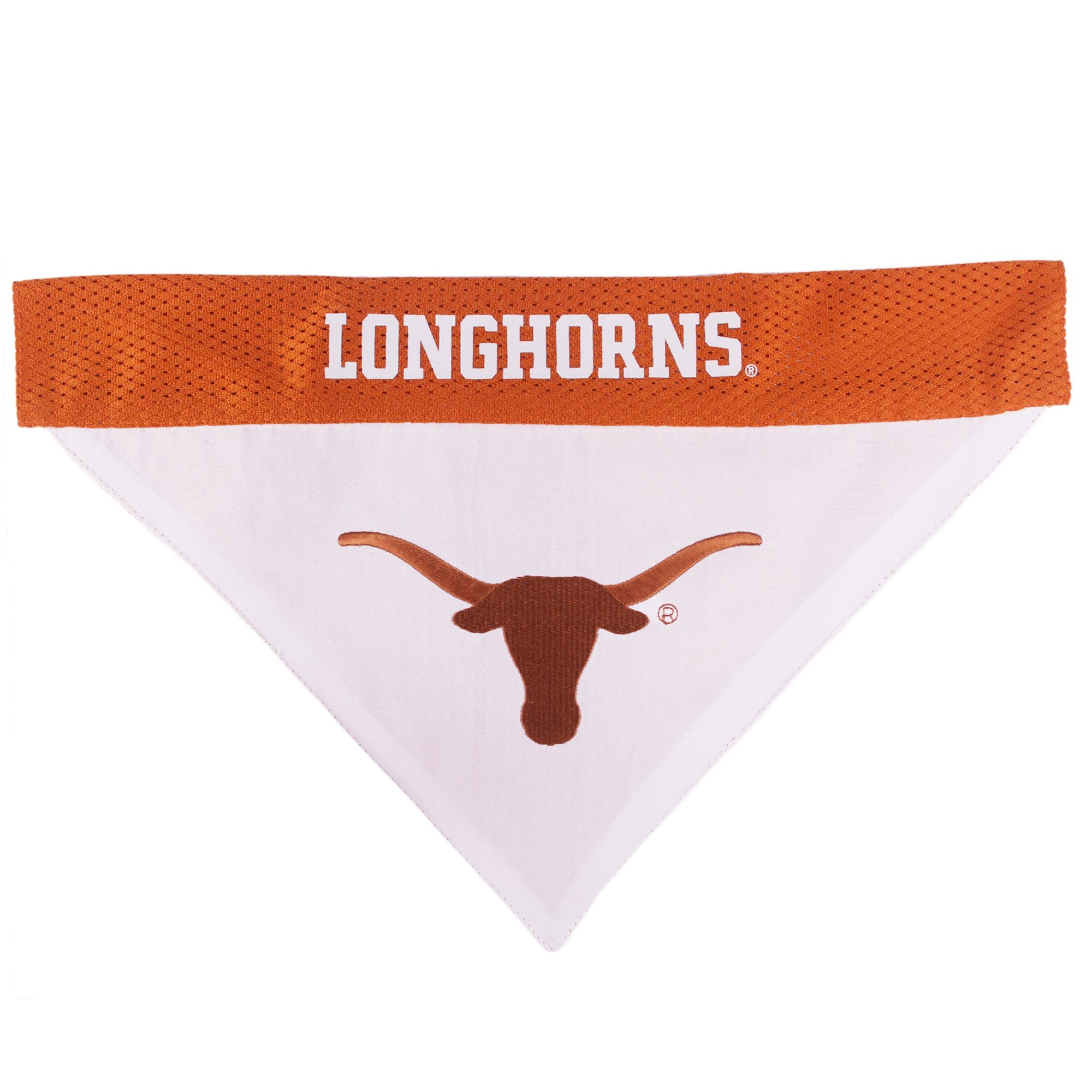 Pets First Collegiate Pet Accessories, Reversible Bandana, Texas Longhorns Size Xx-Large