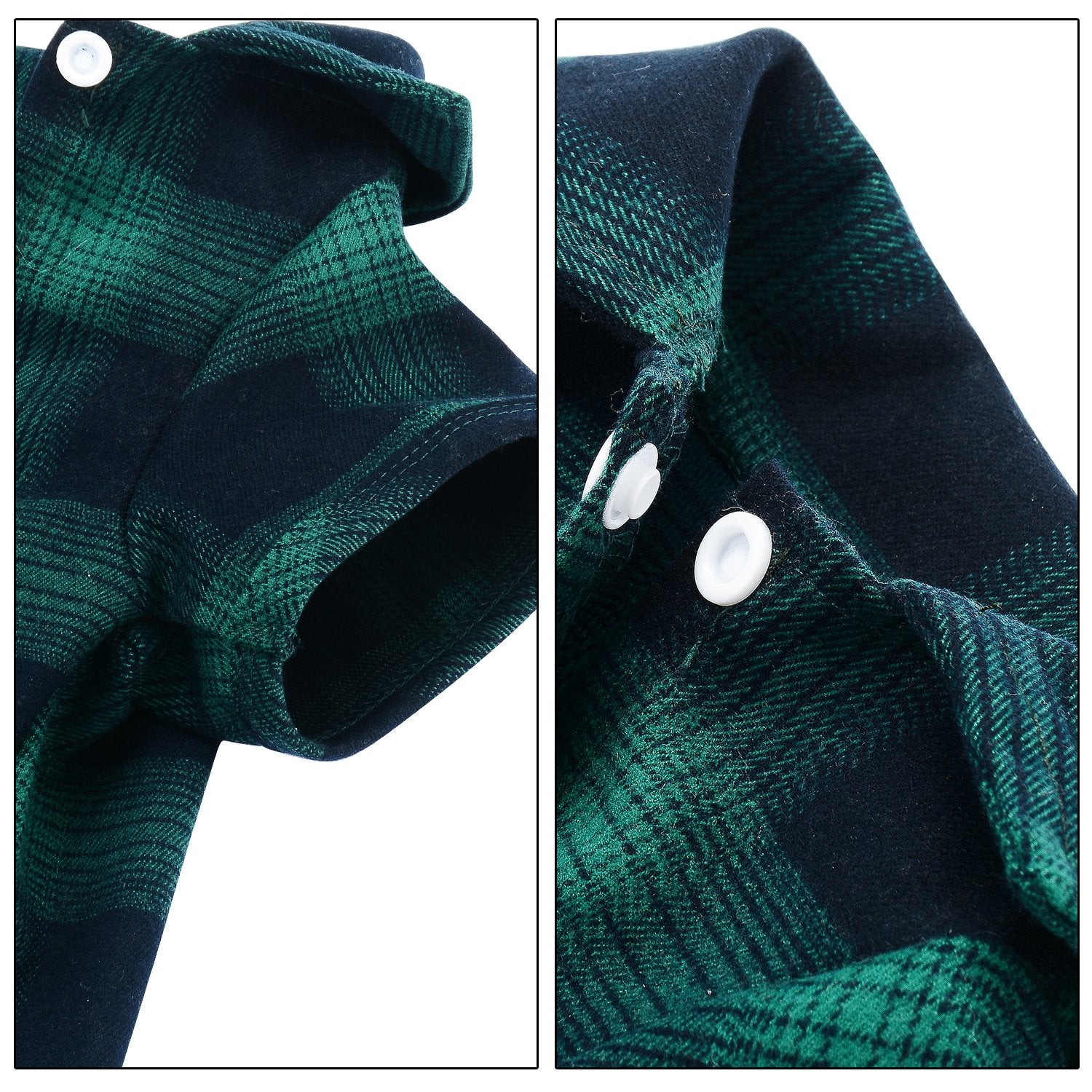 Koneseve Dog Shirt, Pet Plaid Clothes Shirt T-Shirt, Sweater Bottoming Shirt For Small Dog Cat Puppy Grid Adorable Wearing Stylish Cozy Halloween,Christmas Costumes {Green;S/Small}