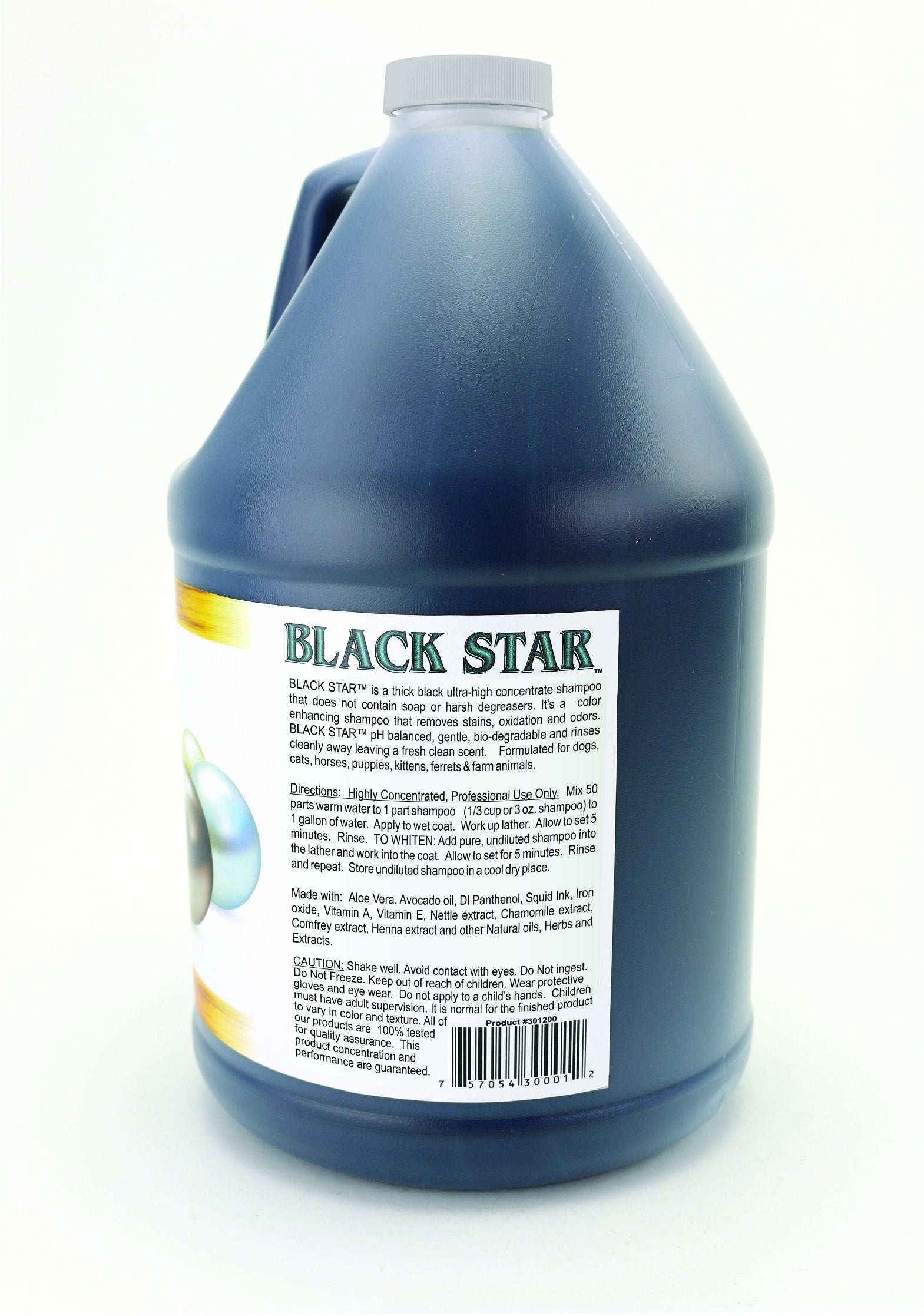 Kelco 50:1 Black Star Shampoo - 1 Gallon Professional Pet Shampoo for Dogs & Cats, Deep Cleaning Formula, Non-Toxic & Safe