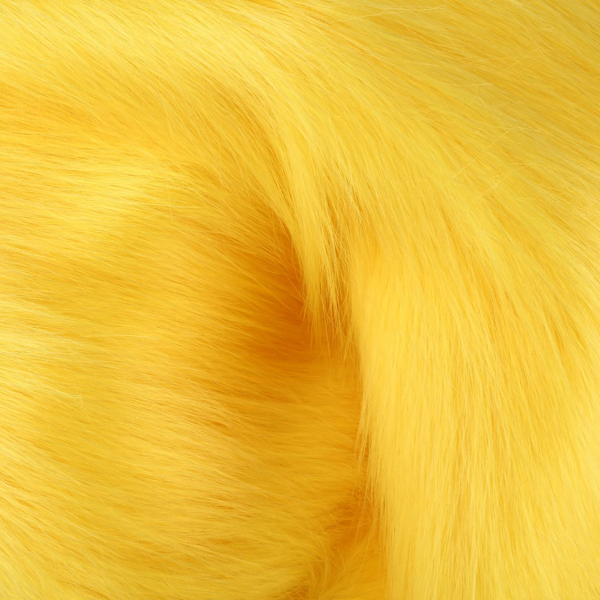 Faux Fur Fabric Craft Fur For Crafts,Gnomes,Costume,Fursuit,Decoration(20A20 Inches,Yellow)