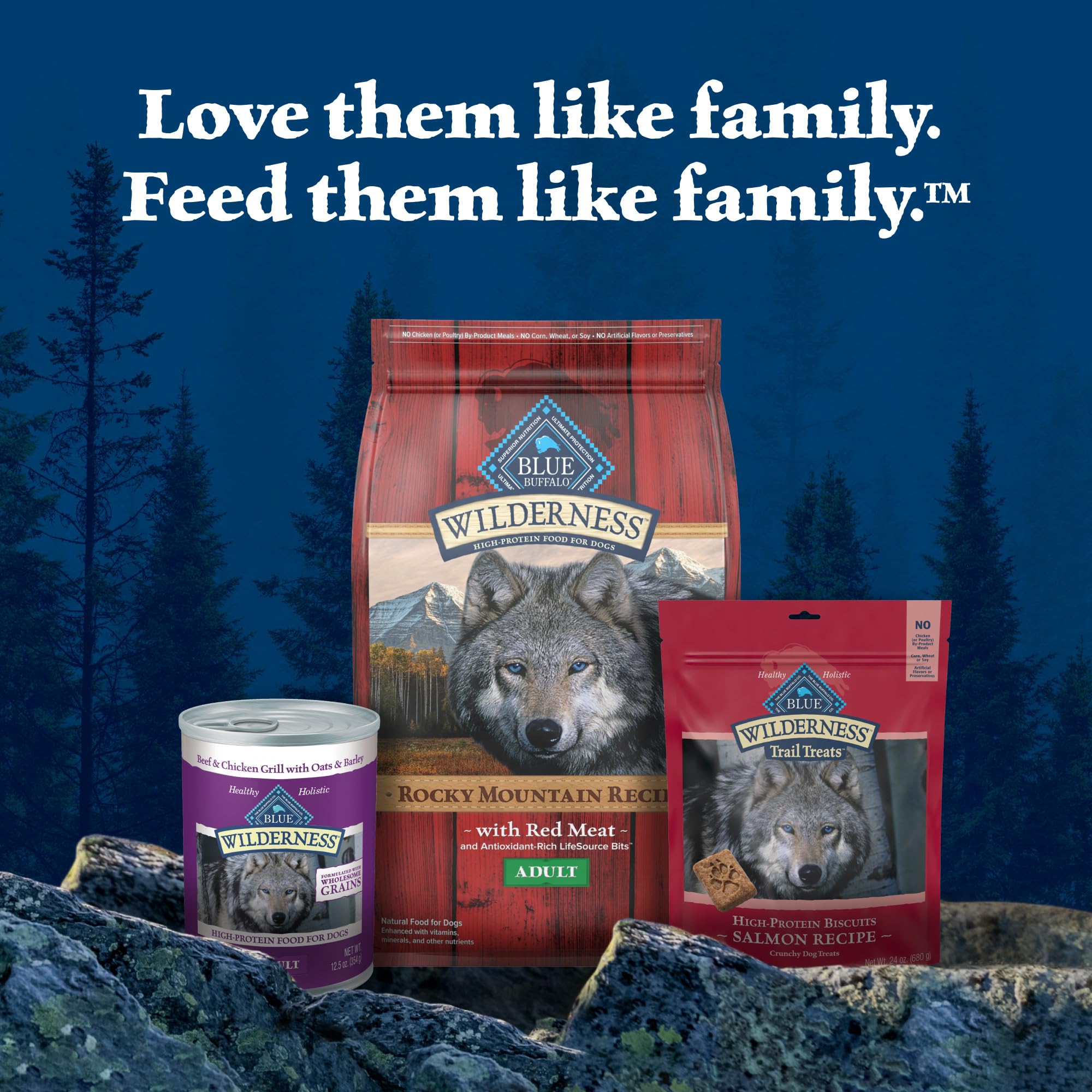 Blue Buffalo Wilderness Trail Treats Wild Bones Large Dental Chews, Grain-Free Dog Bones For Large Dogs Made with Natural Ingred
