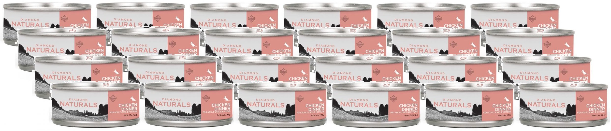 Diamond Naturals Case Of 24 Chicken Dinner For Adults Cats And Kittens, 5.5 Ounces Per Can