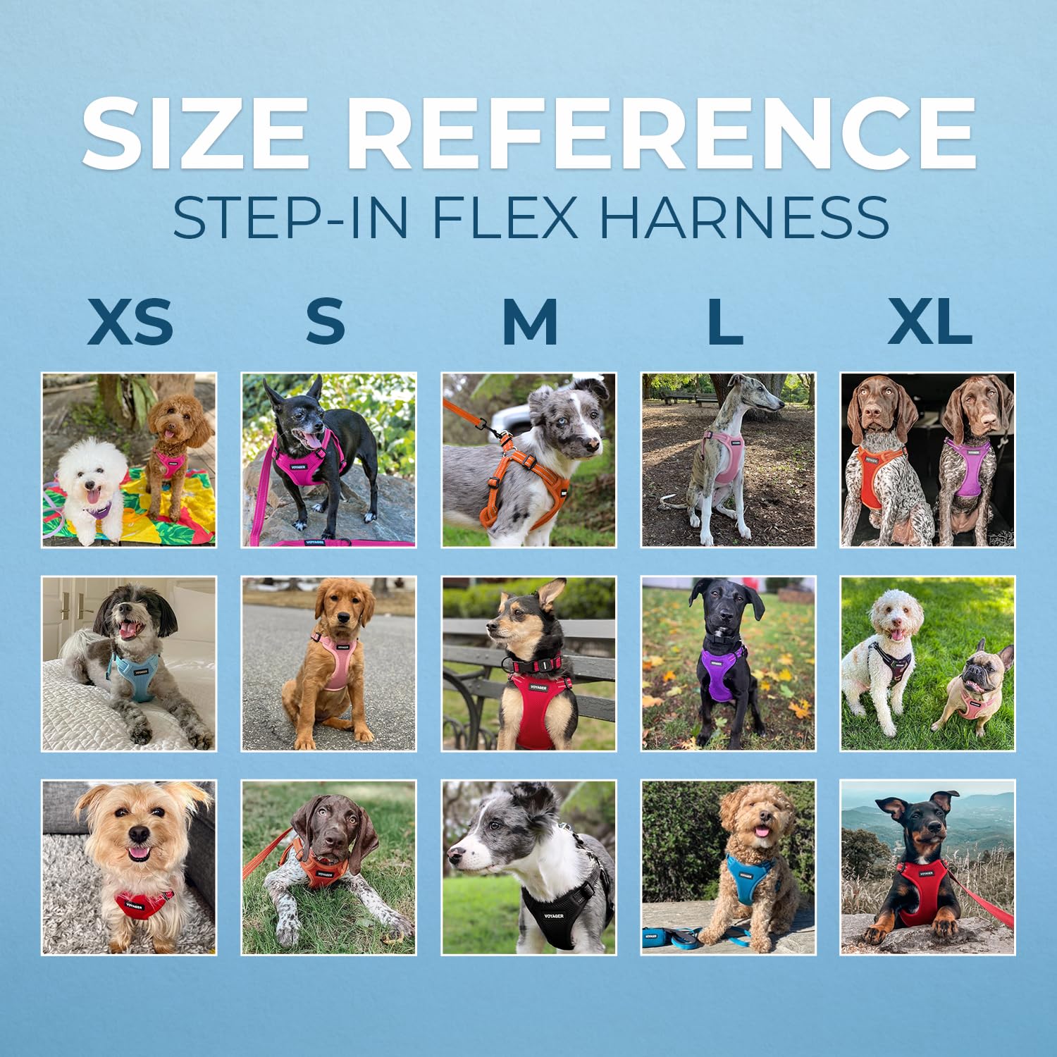 Best Pet Supplies Voyager Adjustable Dog Vest Harness Breathable No Pull Harness For Small, Medium, Large Dogs, Heavy Duty Harness For Walking, Jogging, Easy Step-In, Reflective Stripes - (Black), S