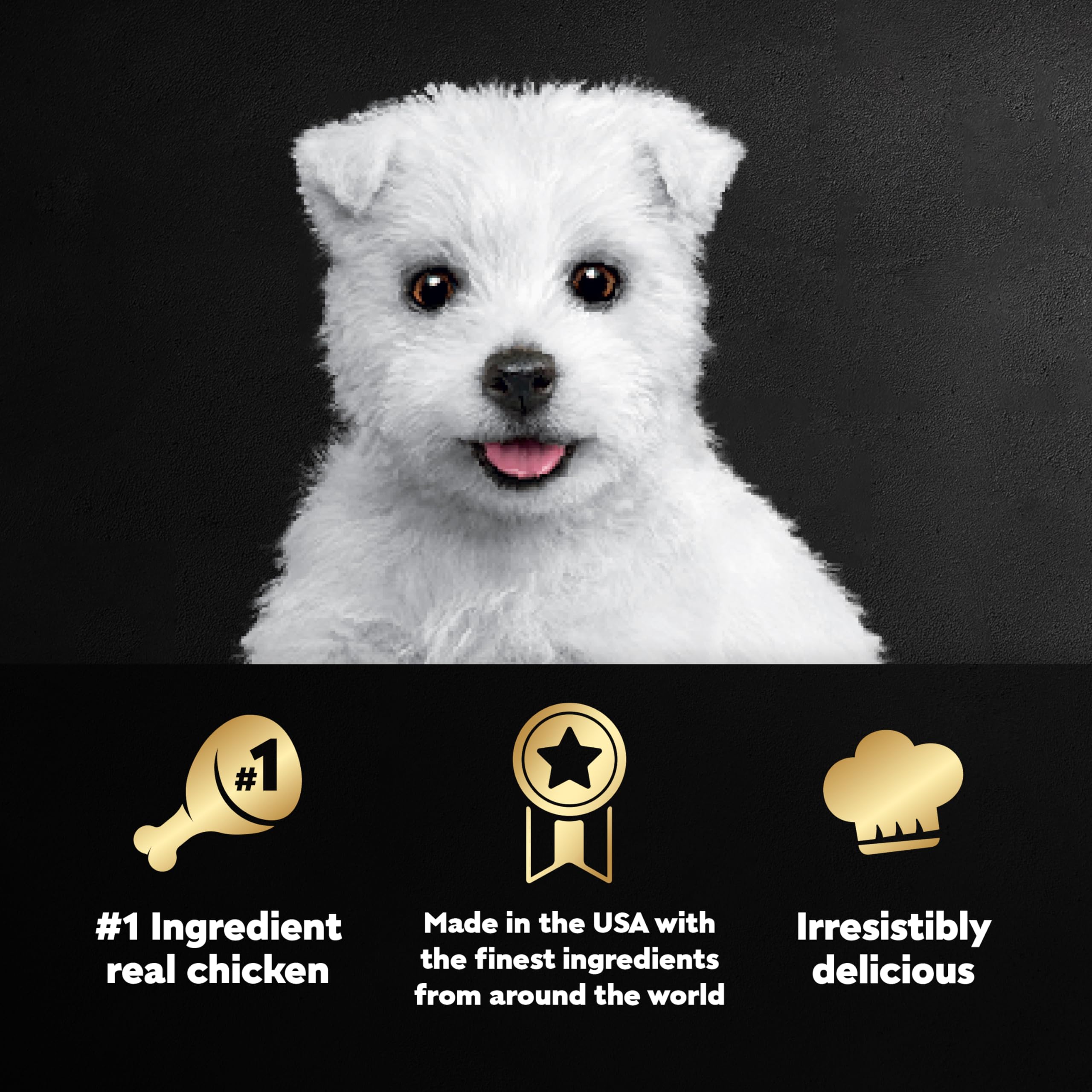 Cesar Puppy Wet Dog Food Classic Loaf in Sauce Chicken & Beef Recipe, 3.5 oz. Easy Peel Trays (24 Count, Pack of 1)