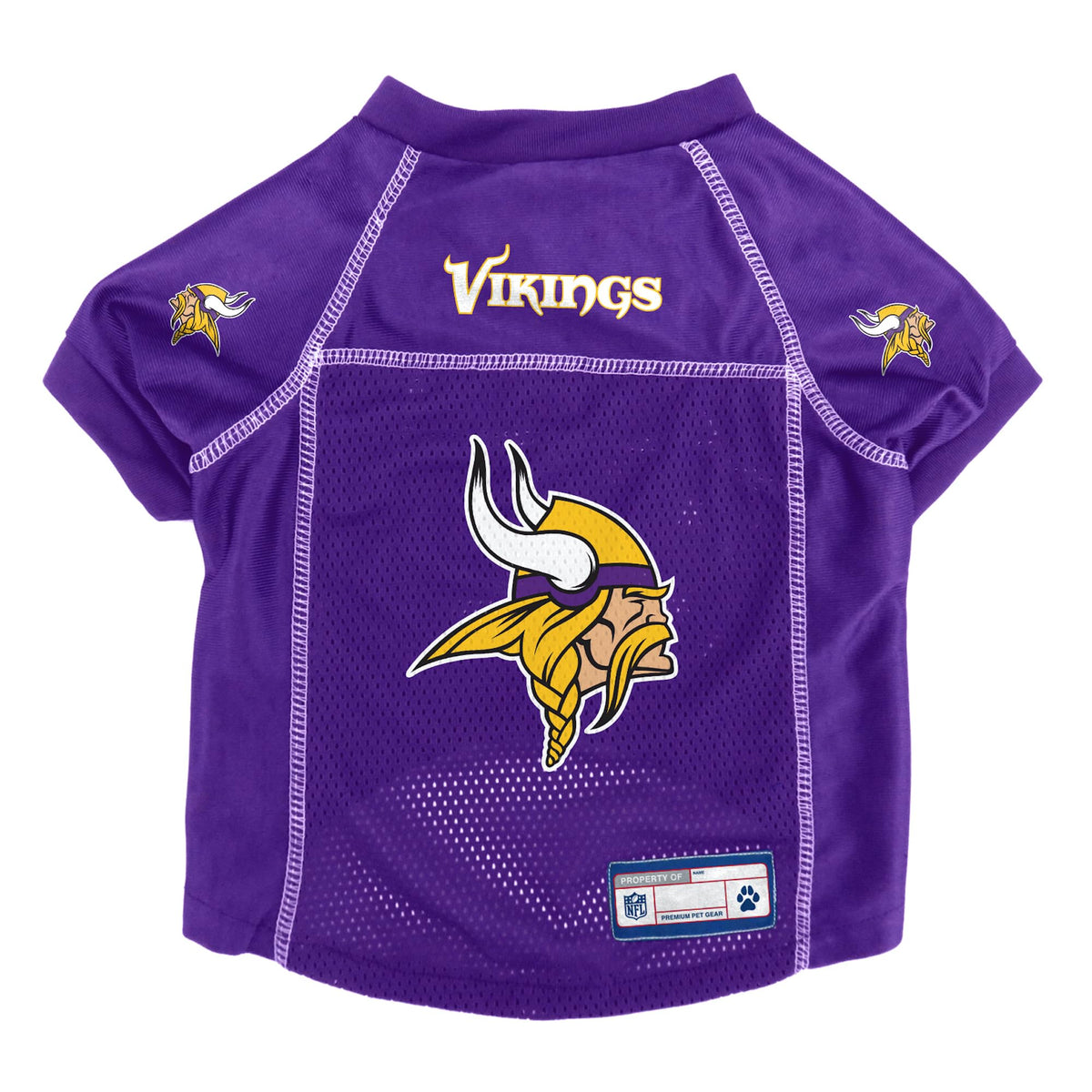 Littlearth Unisex-Adult Nfl Minnesota Vikings Basic Pet Jersey, Team Color, Small