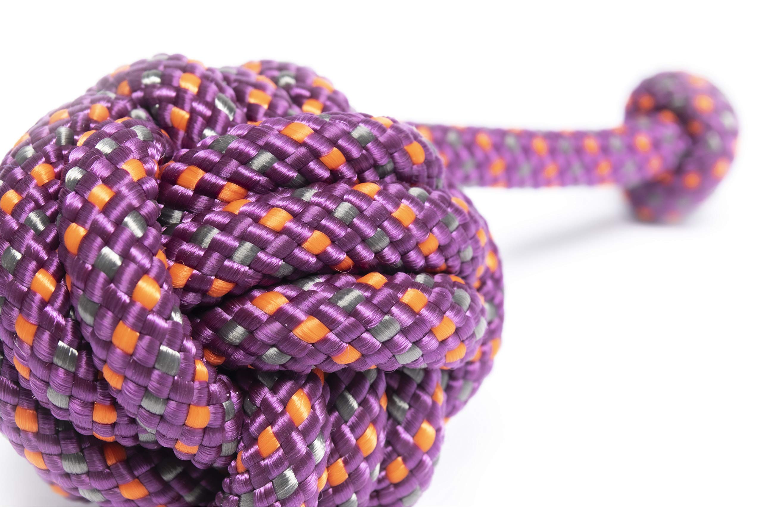 Roscoe'S Pet Products Braided Rope Ball With One Knot Toy For Dogs. Safe And Non-Toxic.