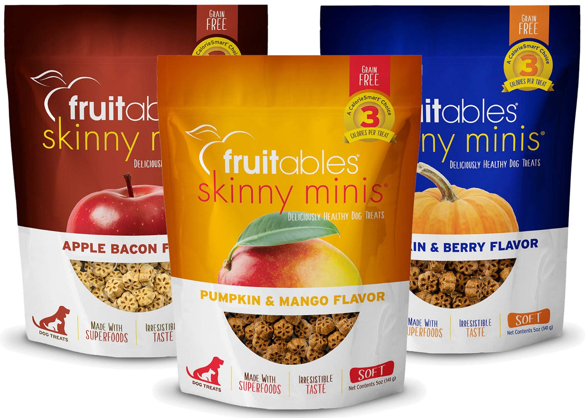 Fruitables Skinny Minis Apple Bacon, Pumpkin Berry, Mango - Variety Pack Of 3