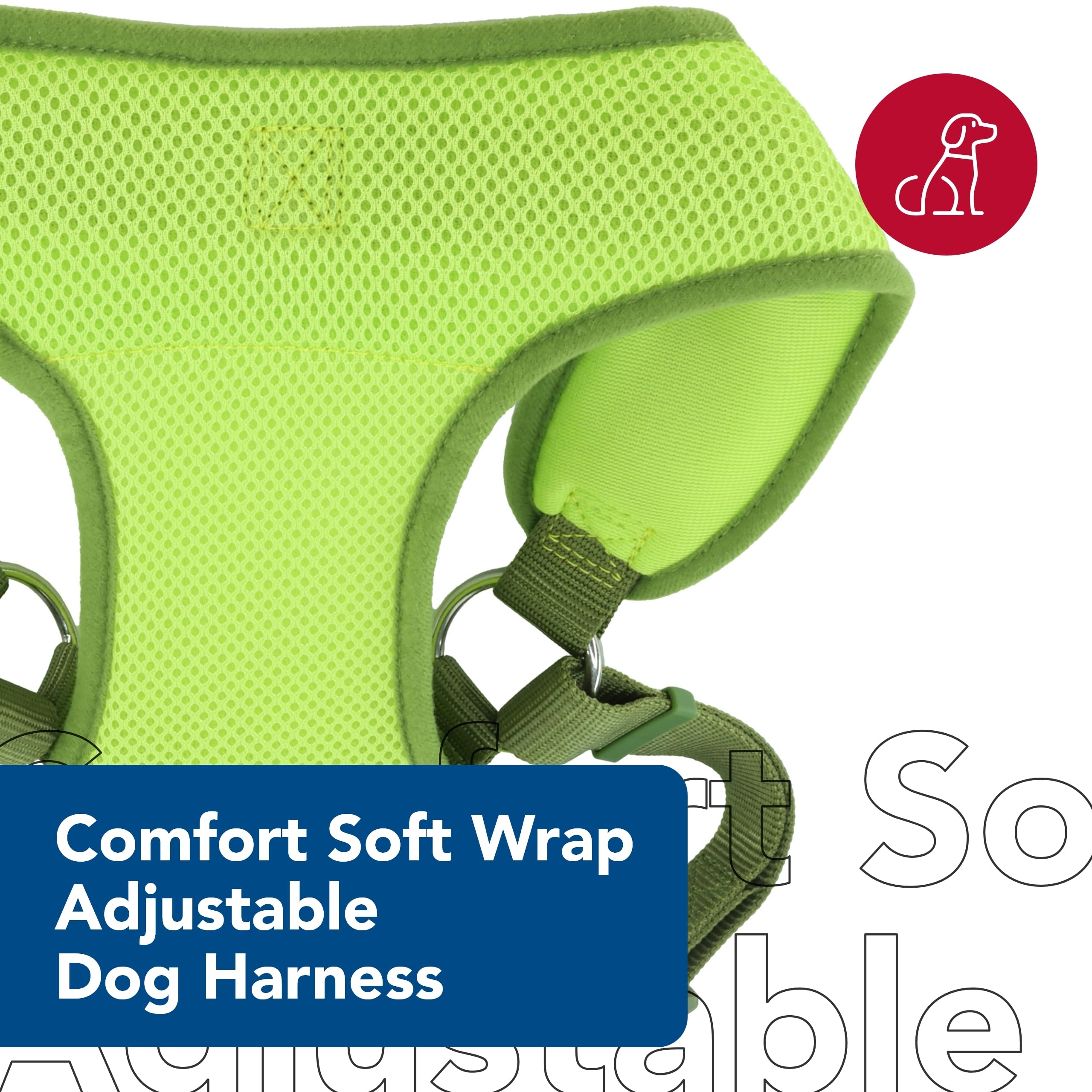 6483 Comfort Harness Xs - Tone On Tone Green