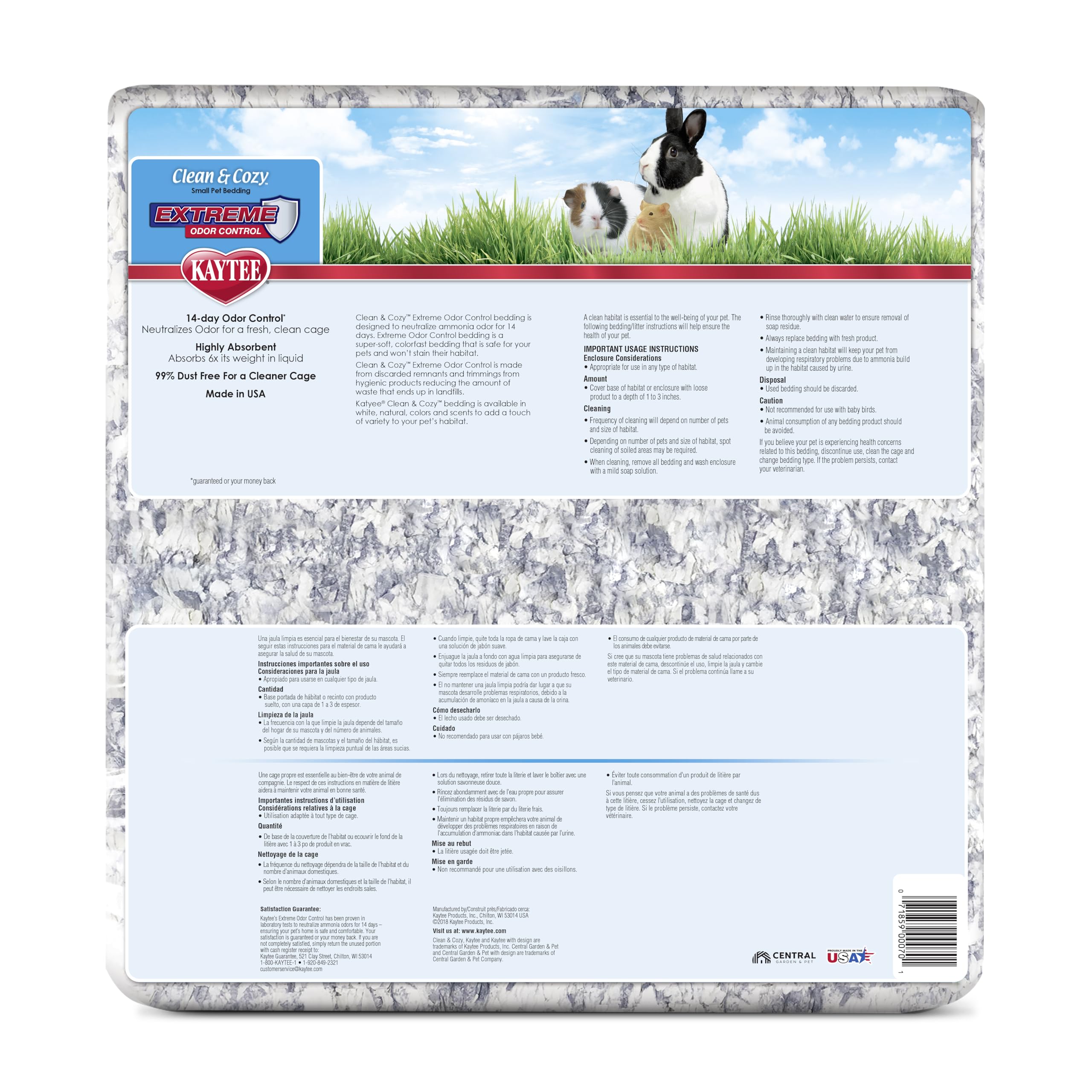 KT 65L EXTREME ODOR CLEAN & COZY