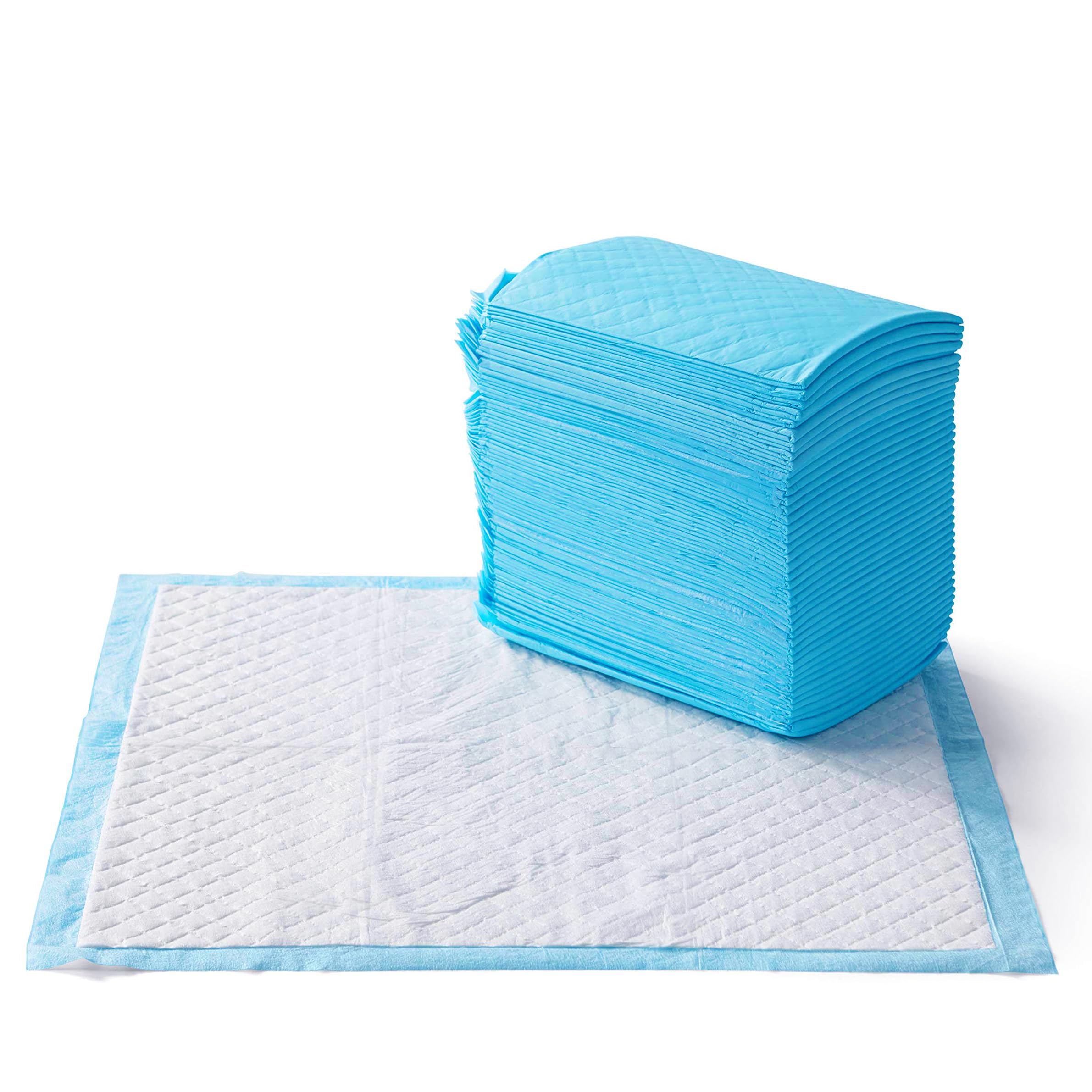 Amazon Basics Leakproof, Absorbent, Disposable Puppy Pads for Potty Training, Heavy Duty Absorbency, Regular Size, 24 x 23 Inche