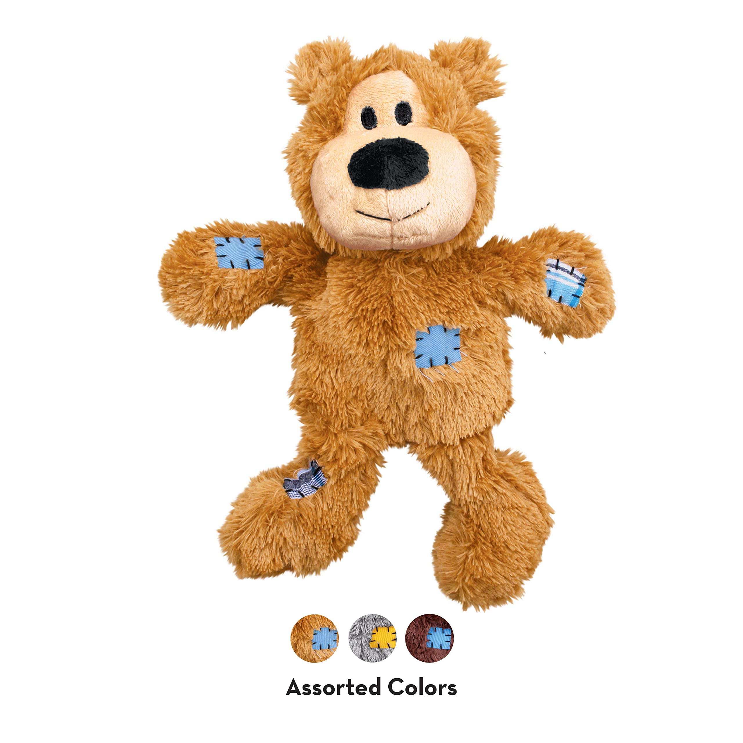 Kong Wild Knots Bear & Signature Balls 2 Pack - Dog Chew Toy - Dog Ball To Aid Boredom - Plush Toy & Squeak Balls For Snuggling