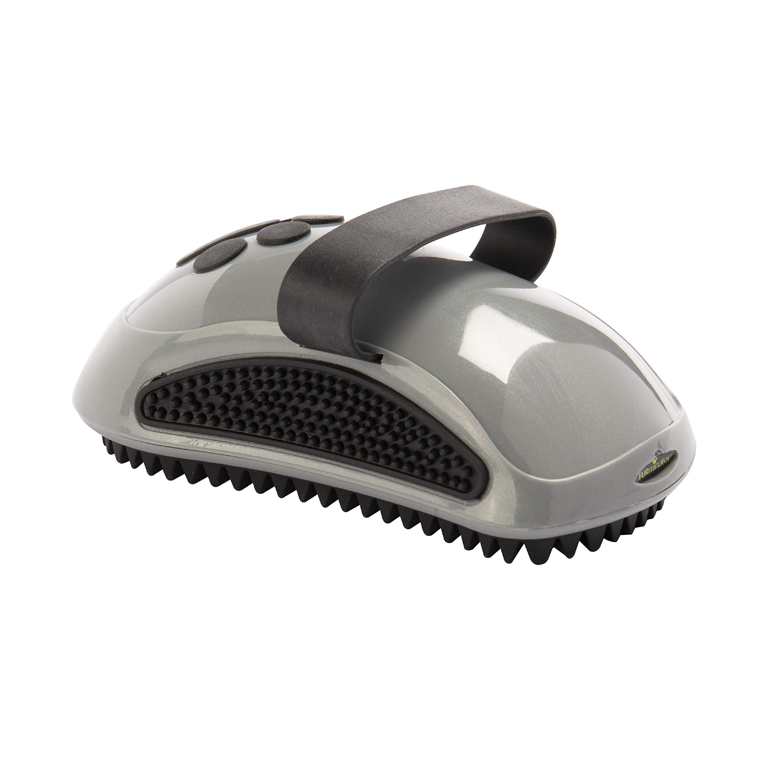 Furminator Curry Comb, Dog Comb With Rubber Teeth For Short And Medium Coats