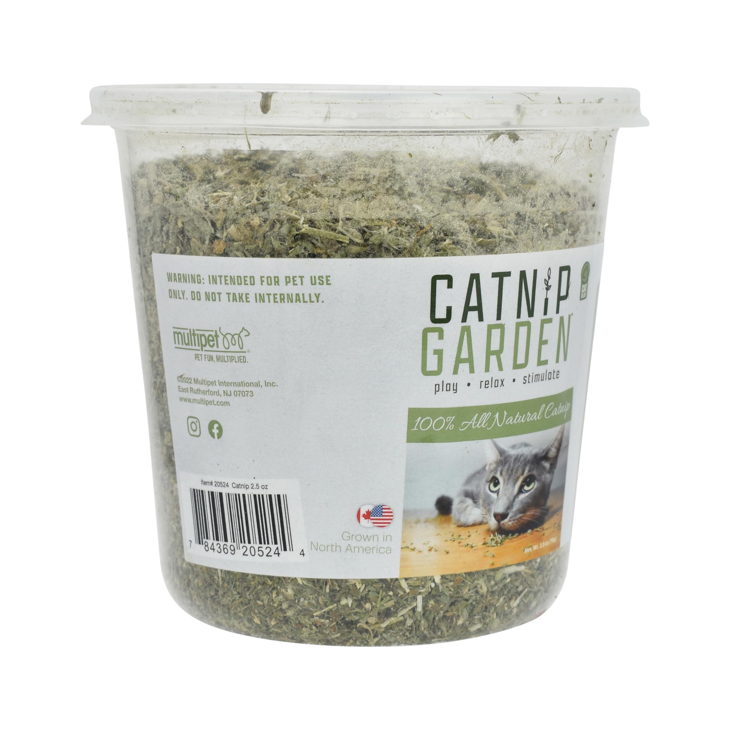Multipet Catnip Garden Tub Toy, 2.5 Oz