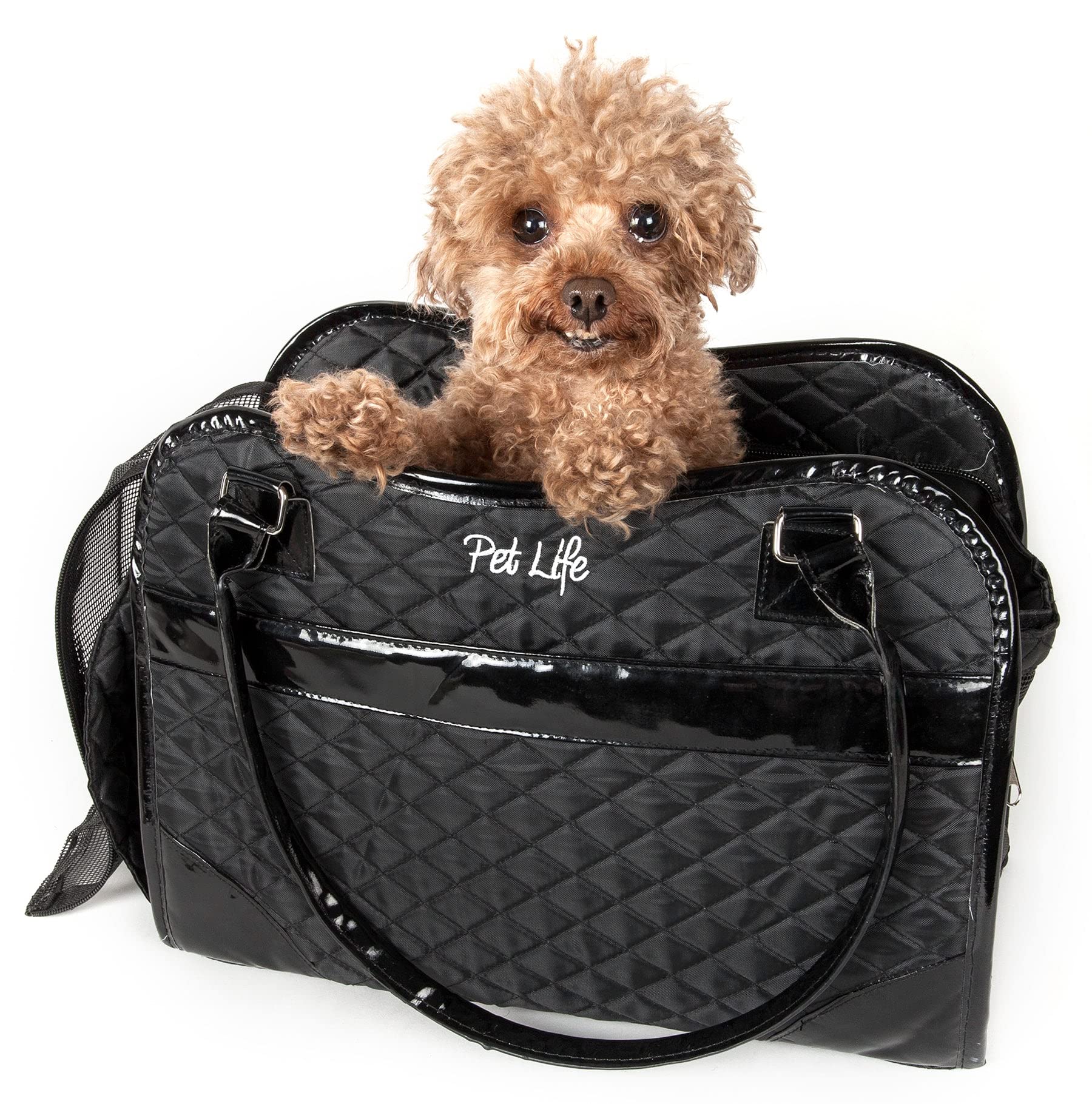 Pet Life Exquisite Handbag Cat And Dog Carrier - Fashion Pet Carrier And Dog Purse For Small And Medium Dogs And Cats