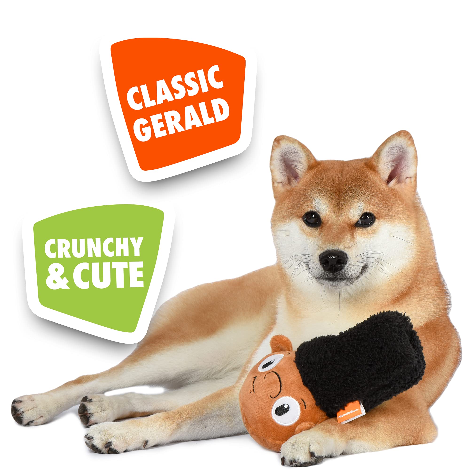 Nickelodeon For Pets Hey Arnold Gerald Dog Water Bottle Toy | Nickelodeon 90S Toys Crackle And Crunch Dog Toy - Crunchy Dog Toy, Plush Dog Toy From Hey Arnold - Empty Water Bottle Insert