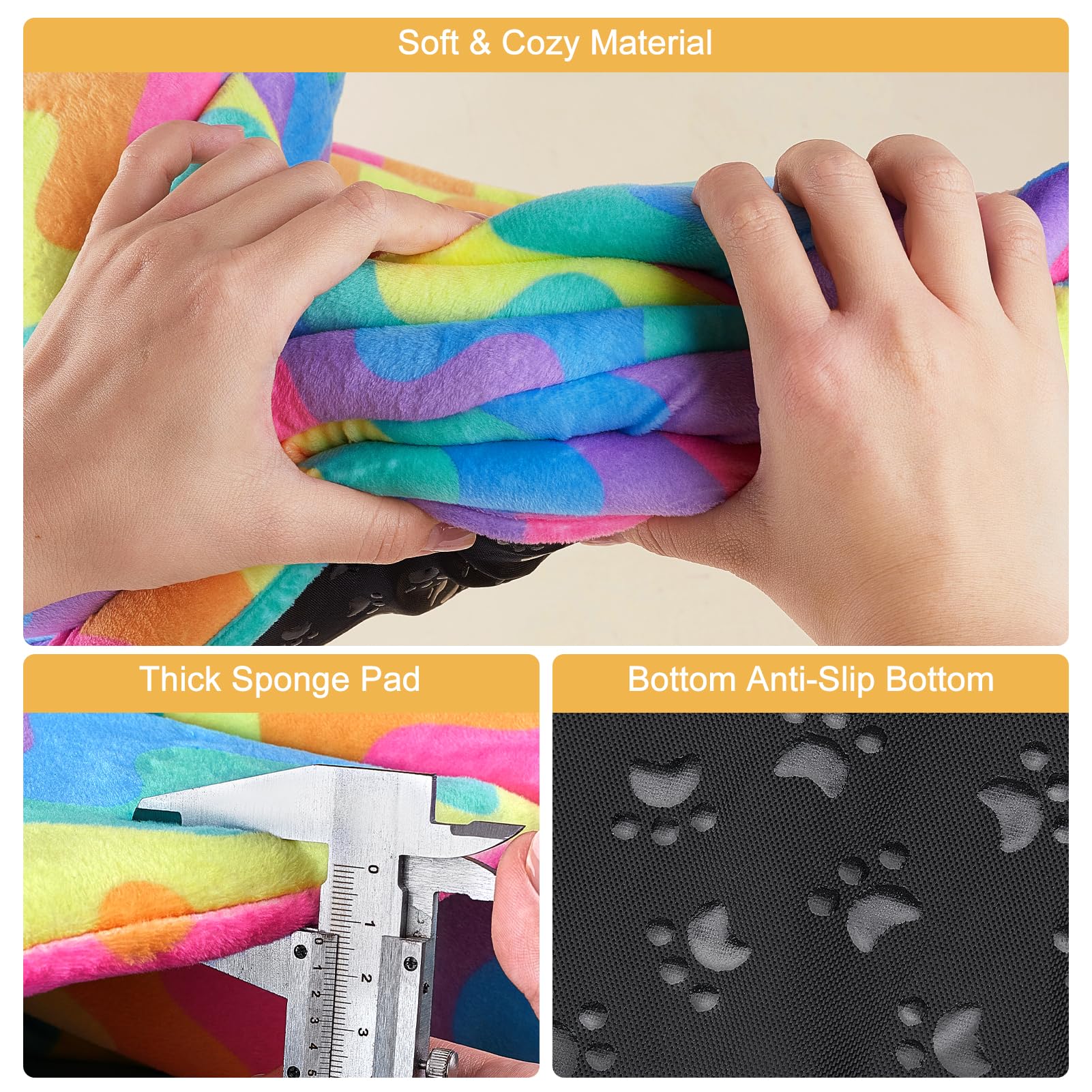 Unicorn Catcher Guinea Pig Hideout Large Guinea Pig Bed Cozy Guinea Pig House Warm Guinea Pig Tunnel Washable Guinea Pig Accessories For Small Pet Hamster/Chinchilla/Bunny