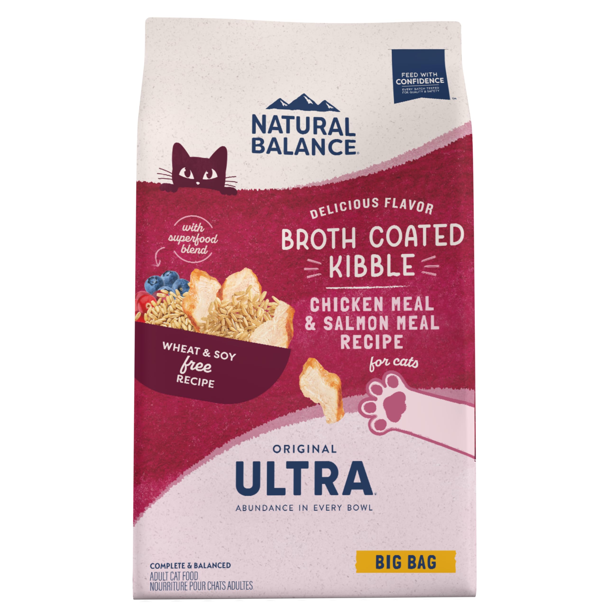 Natural Balance Original Ultra Dry Cat Food, Chicken Meal & Salmon Meal Recipe, 15 lbs.