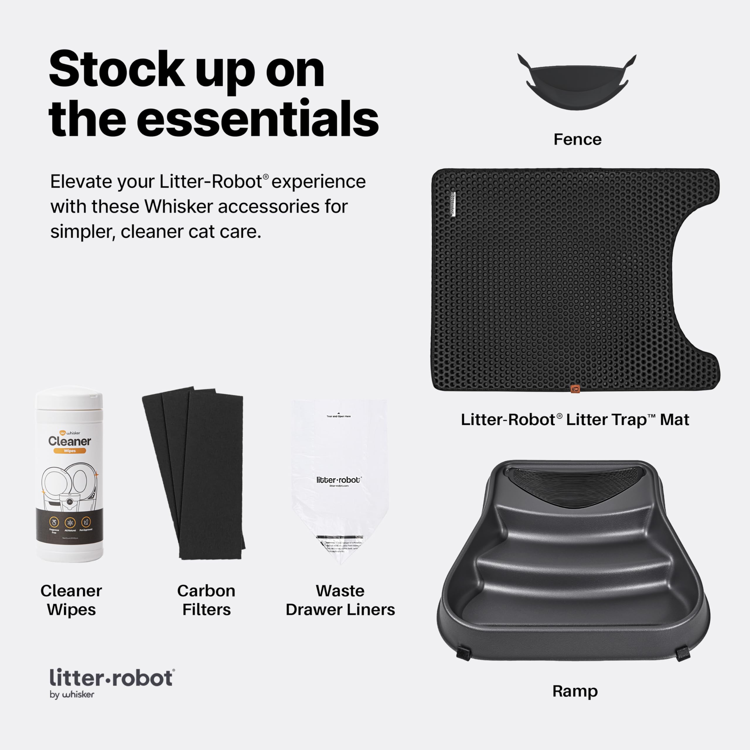 Litter-Robot 3 Connect By Whisker, Grey - Automatic, Self-Cleaning Cat Litter Box, Helps Reduce Litter Box Odors, Works With Alm