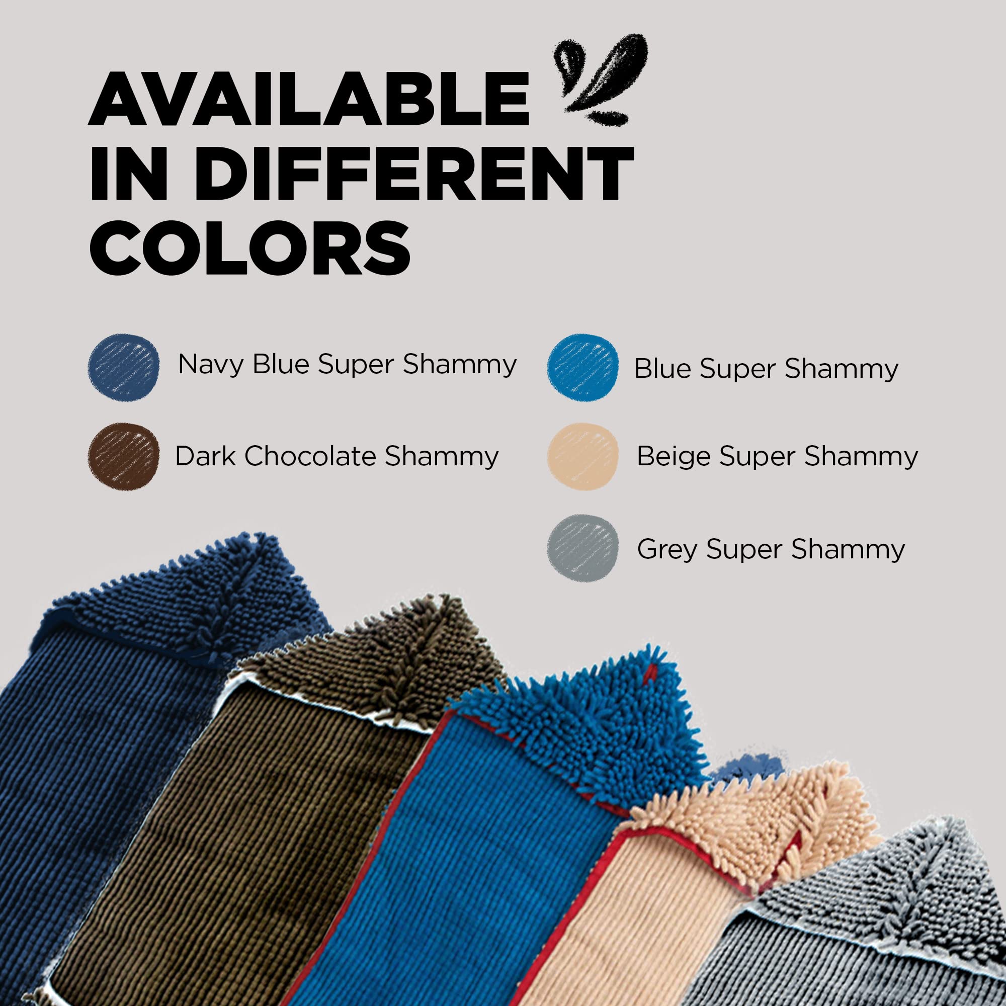 Soggy Doggy Super Shammy Dog Towel, Washable Microfiber Dog Towels For Drying Dogs And Cleaning Paws, Fast-Drying Dog Bath Towel With Hand Pockets, Gray/Gray Trim, 31 X 14 Inches