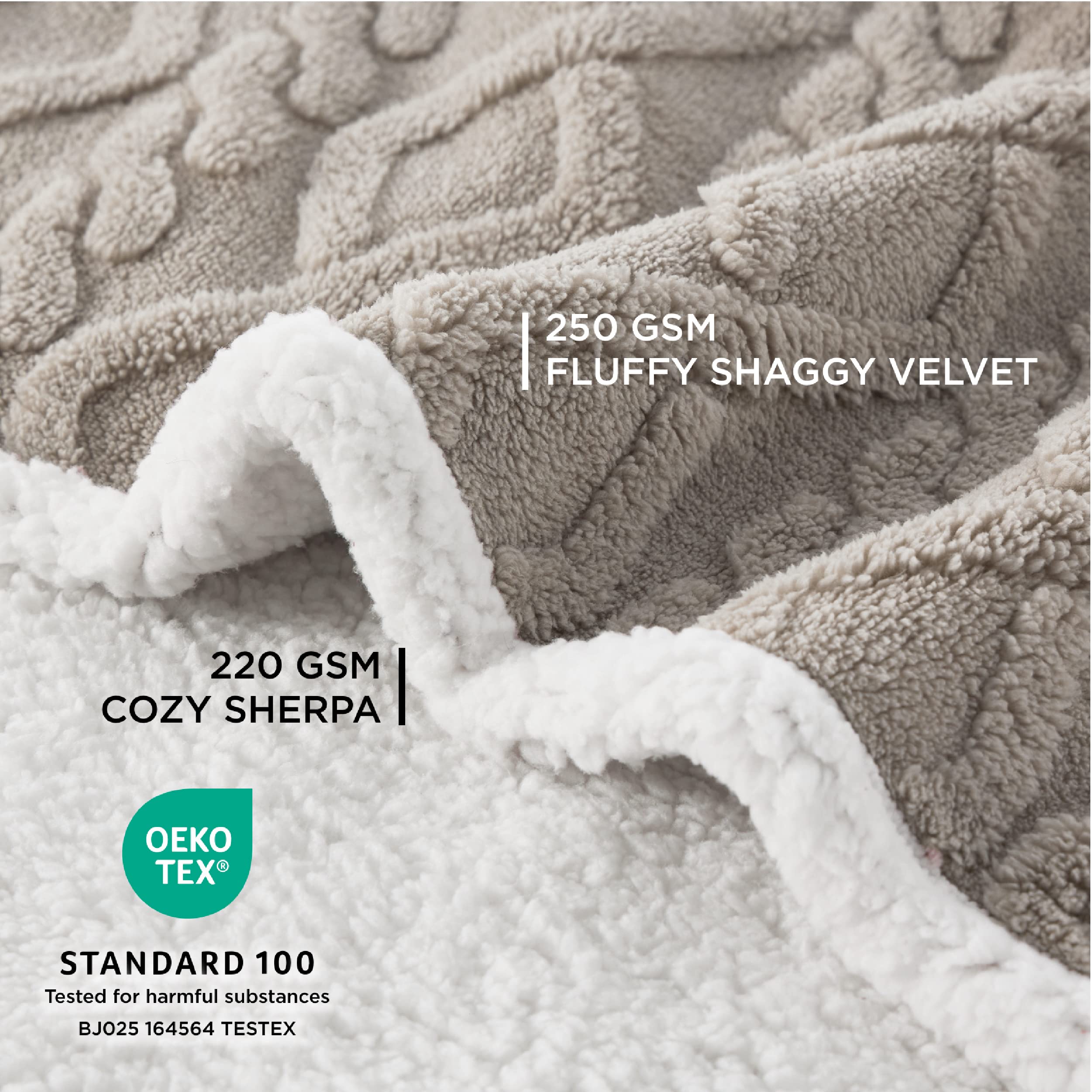 Bedsure Waterproof Dog Blankets For Large Dogs - Pet Blanket For Couch Protector Washable, Jacquard Coral Fleece Cat Throw Blank